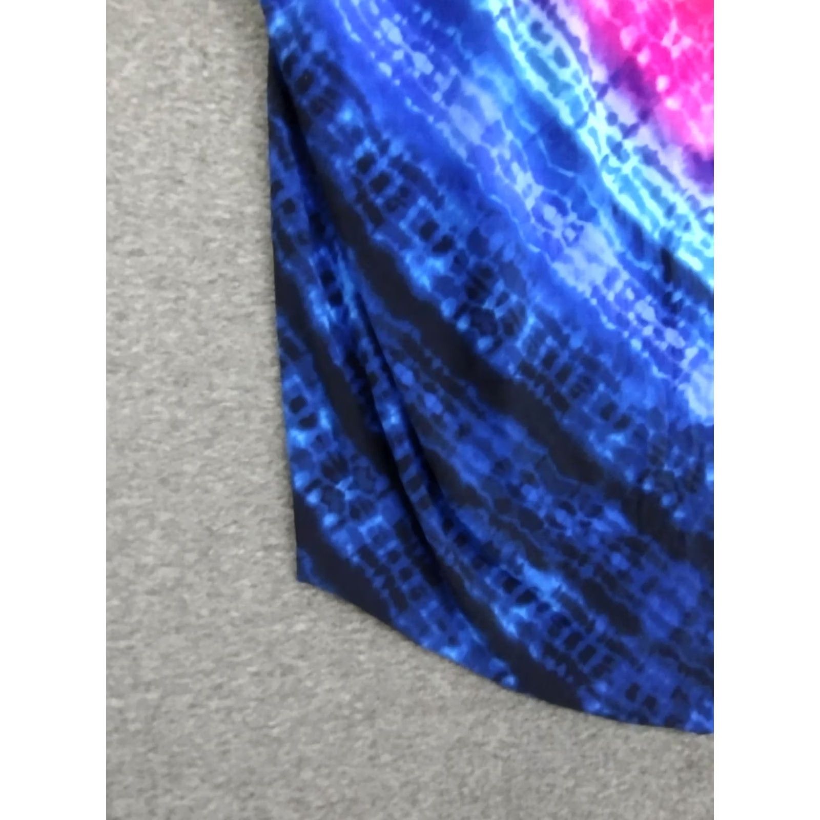 AQUA Aqua Green Tankini Top Spaghetti Strap Padded Tankini Swimsuit Top 3X Multicolor Tie Dye Women Bathing Suit Beach Size XXL / US 16-18 / IT 52-54 - 4 Thumbnail