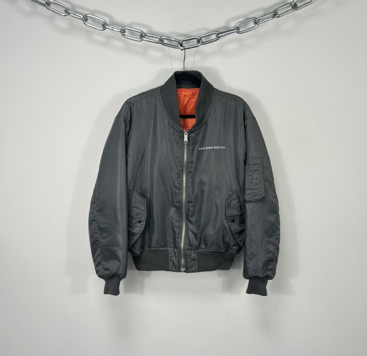 Vintage Vintage FAI World Grand Prix Rare Khaki MA-1 Bomber Jacket Size US M / EU 48-50 / 2 - 2 Thumbnail