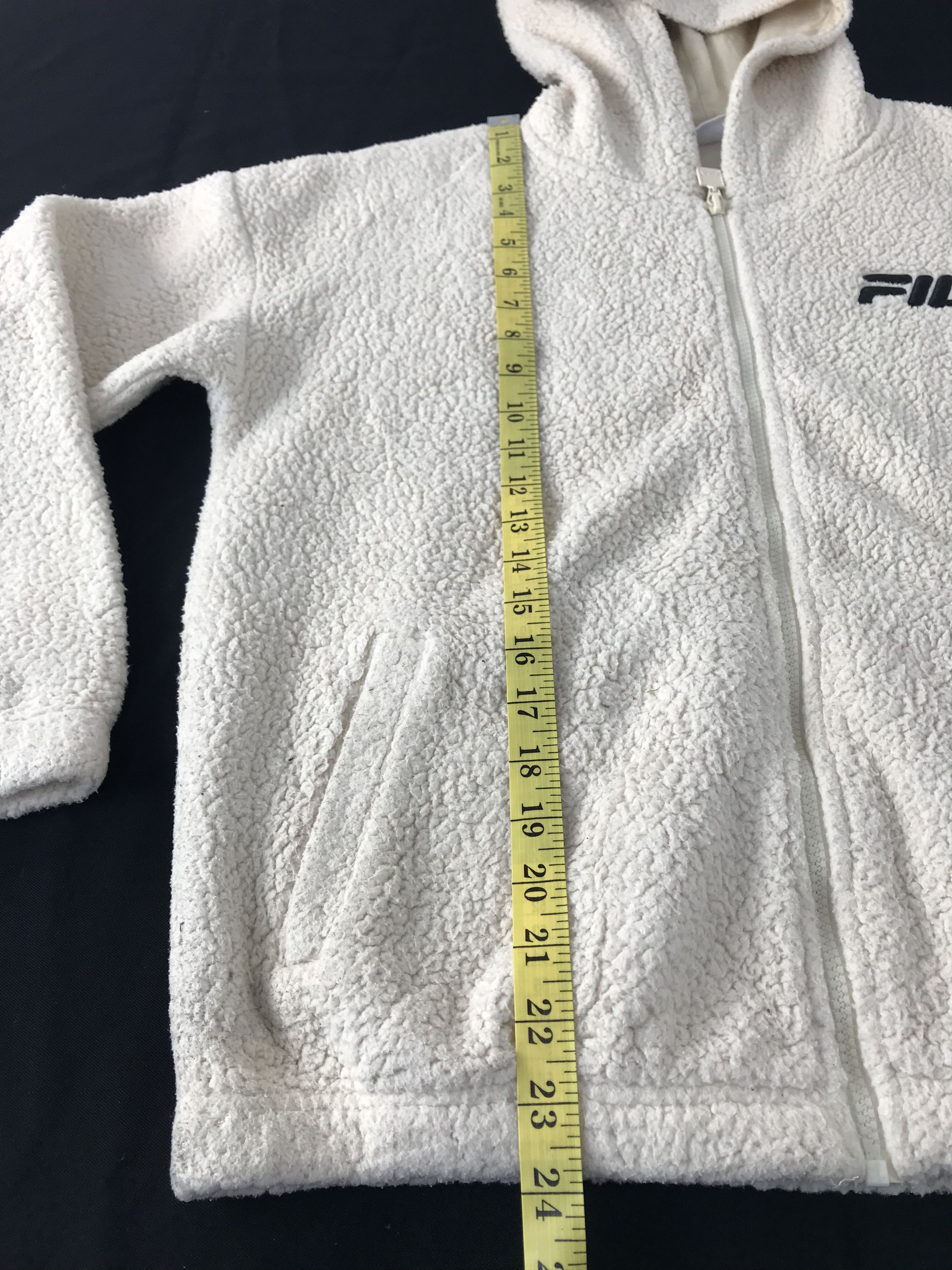 Fila Fila Fleece Hooded Sherpa Zipper Jacket Size M / US 6-8 / IT 42-44 - 13 Thumbnail