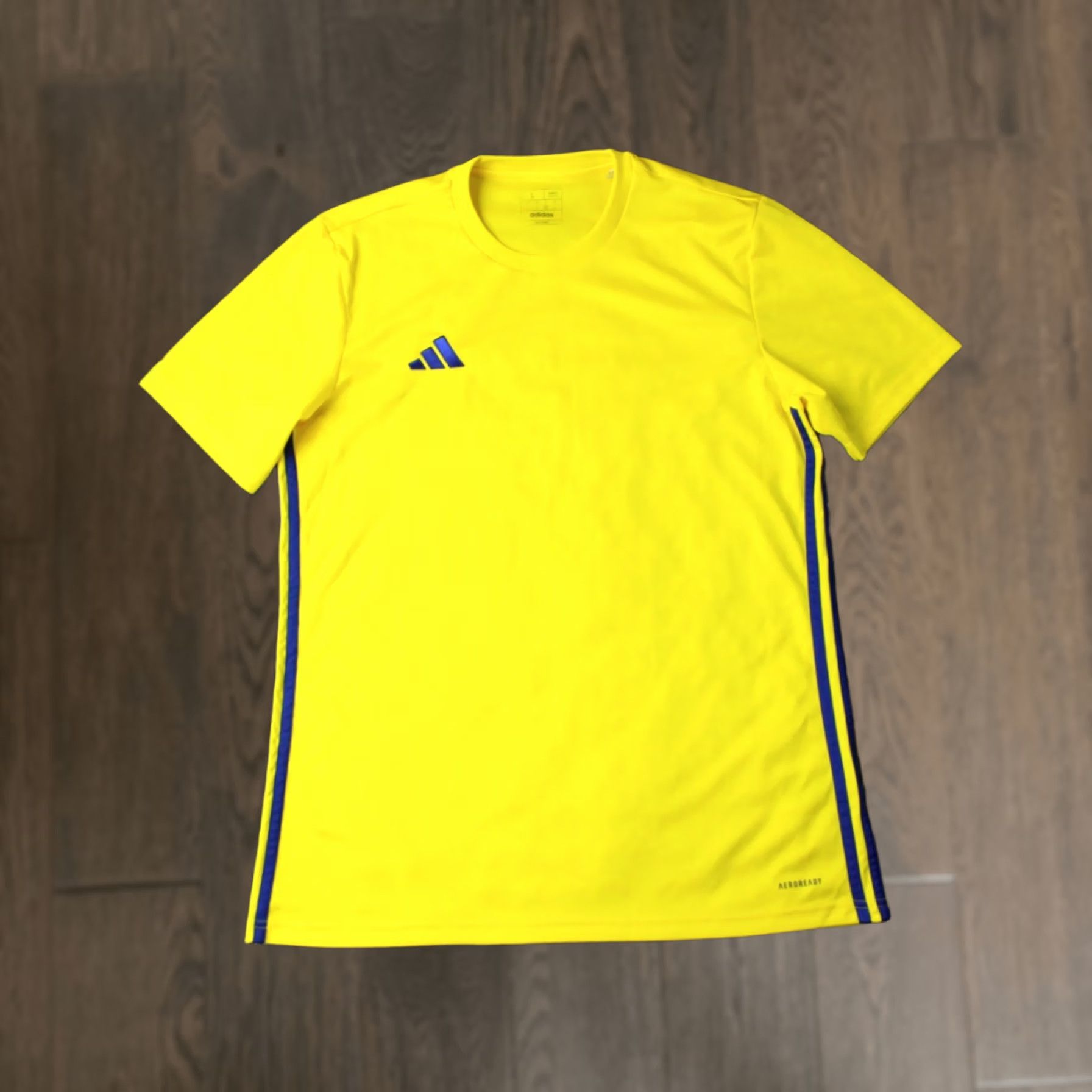 Adidas ADIDAS PERFORMANCE TABELA ORIGINAL 2024 FOOTBALL SHIRT JERSEY L Mens Yellow and Blue Football Shirt 2024 Adidas Tabela Size US L / EU 52-54 / 3 - 1 Thumbnail