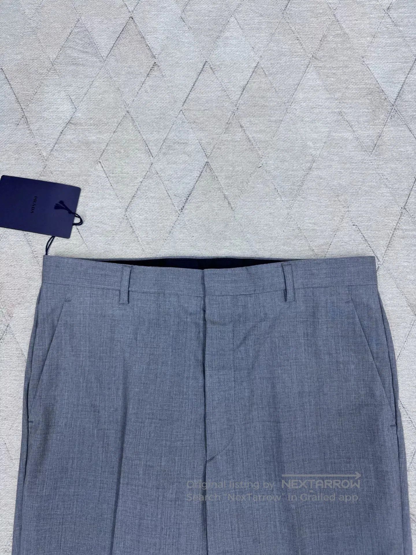 Prada Prada Gray Wool Casual Trousers. Size US 32 / EU 48 - 2 Thumbnail
