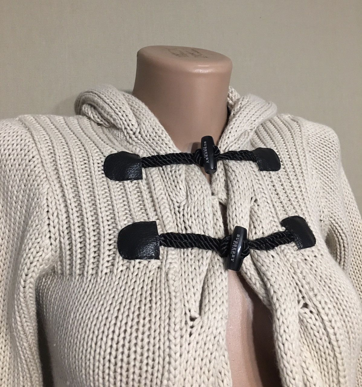 Burberry BURBERRY Beige Cotton Angora Knit Teens Cardigan Size XS / US 0-2 / IT 36-38 - 3 Thumbnail