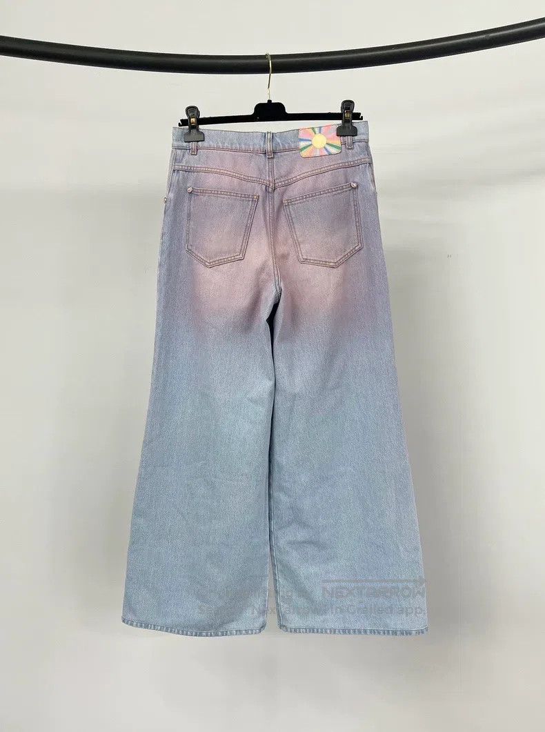Chanel Chanel Gradient denim wide-leg trousers Size 25" / US 0 / IT 36 - 2 Thumbnail