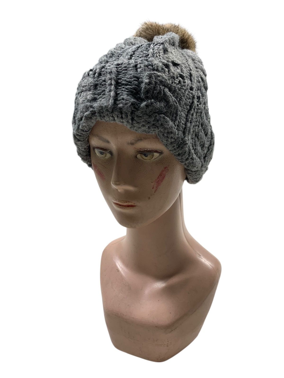 Japanese Brand × Kapital × Vintage Crochet knitted Fur Beanie Hats RARE Size ONE SIZE - 1 Thumbnail