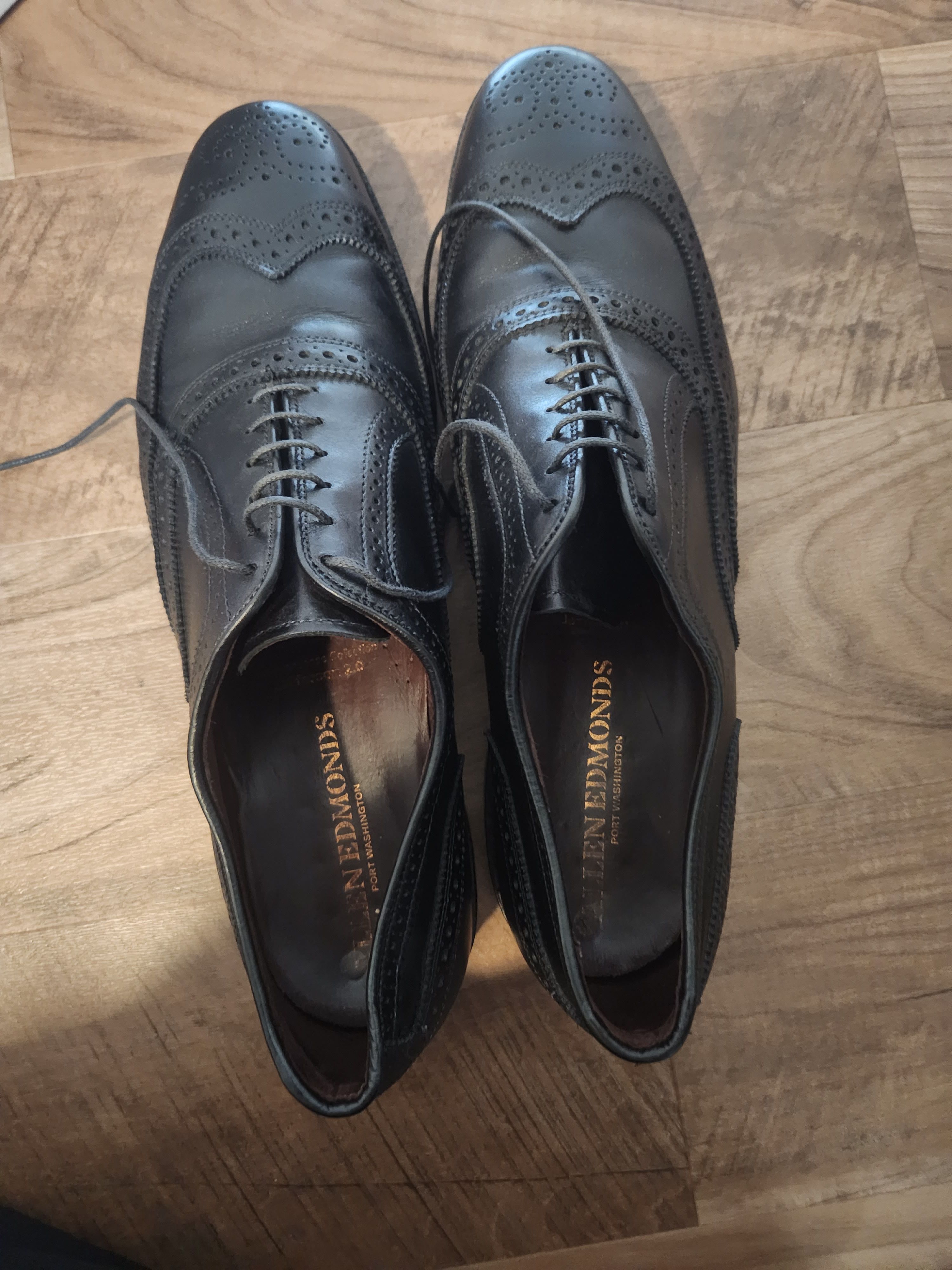 Allen Edmonds Jefferson 2.0 Wingtip Oxford Black Size US 13 / EU 46 - 5 Thumbnail