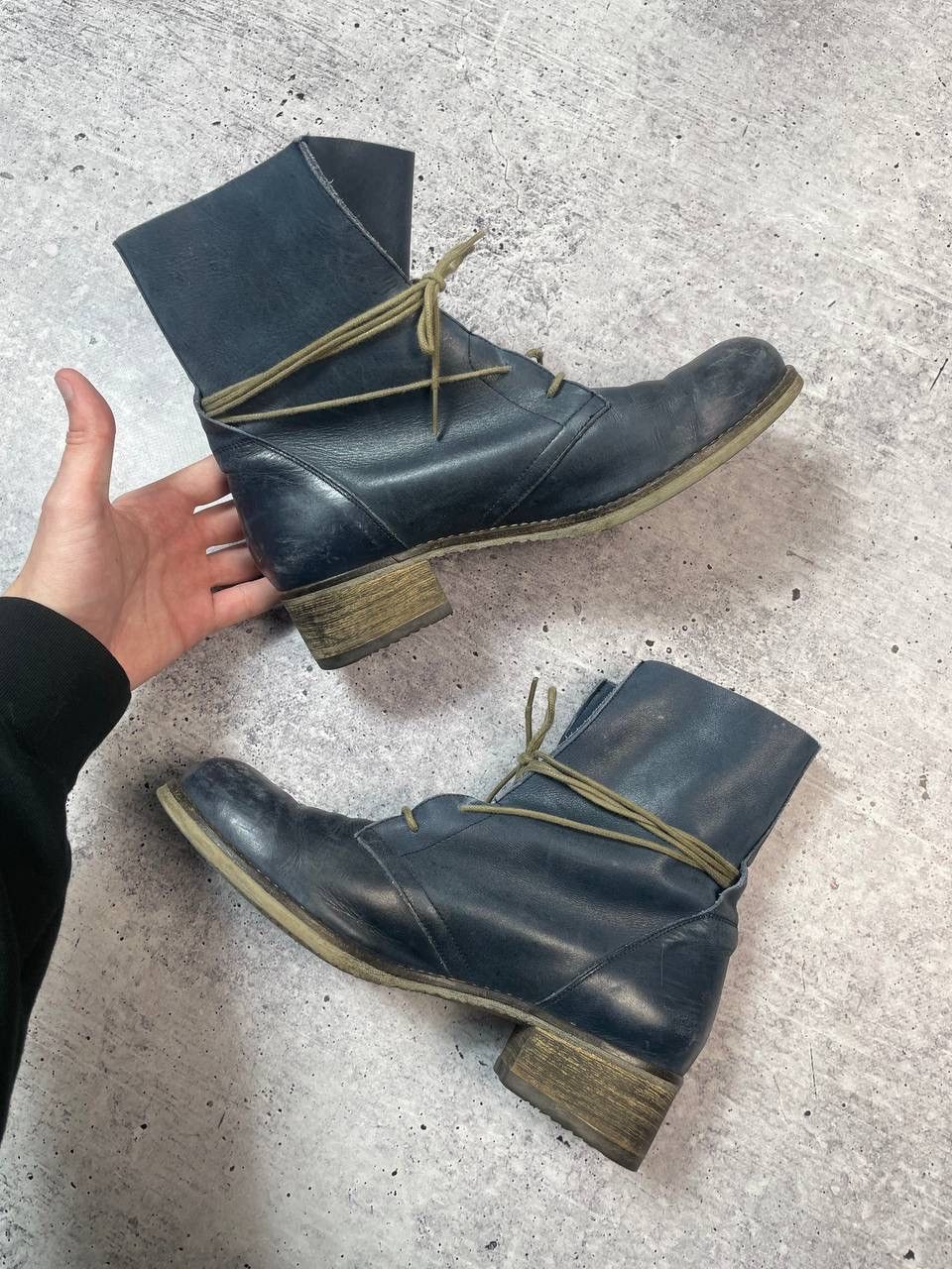 A.S.98 Vintage AS98 Airstep Guidi Style Ankle Lace Boots Y2K Size US 9 / IT 39 - 4 Thumbnail