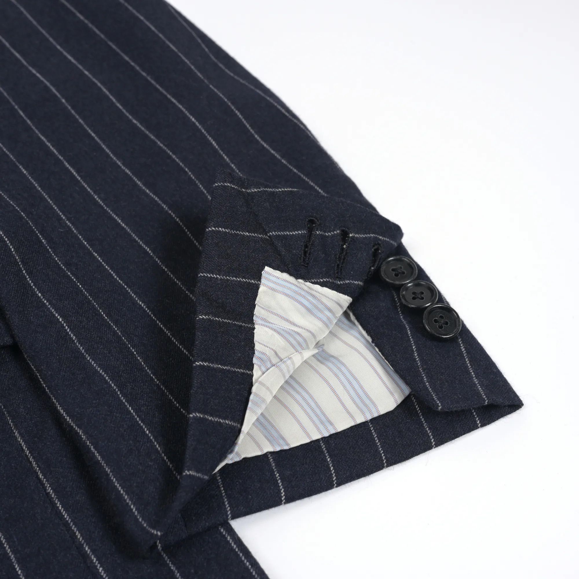 Cifonelli CIFONELLI navy chalk-stripe flannel suit (54 EU) Size 54R - 8 Thumbnail