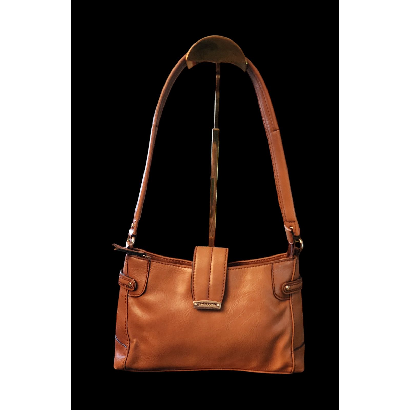 Liz Claiborne Liz Claiborne Faux Leather Small Handbag Purse tan Size ONE SIZE - 1 Thumbnail