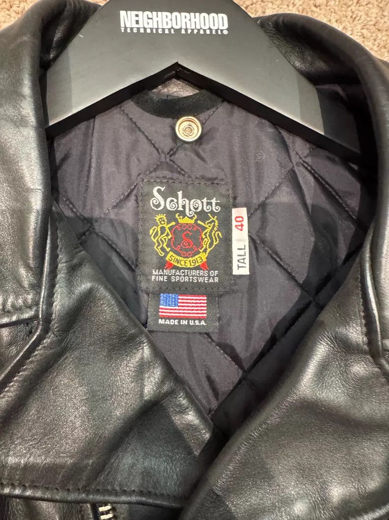 Schott Schott Leather jacket leather jacket Size US XXS / EU 40 - 4 Thumbnail