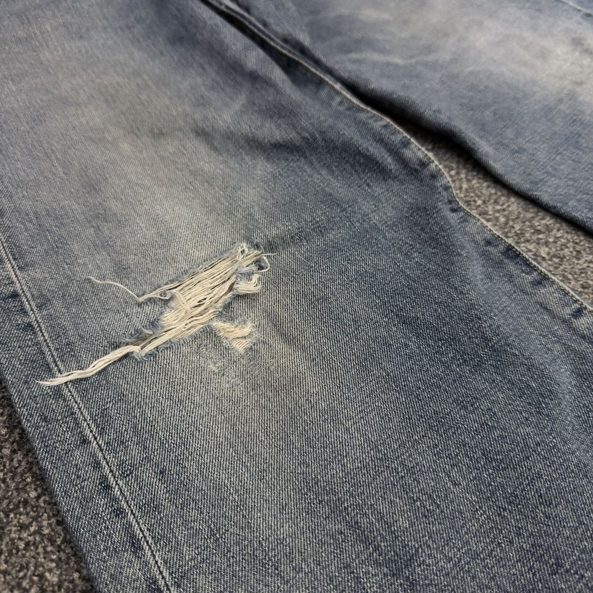 Edwin 🇯🇵 Japanese Vintage 90s Edwin 505 Selvedge Stone Wash Denim Size US 32 / EU 48 - 5 Thumbnail
