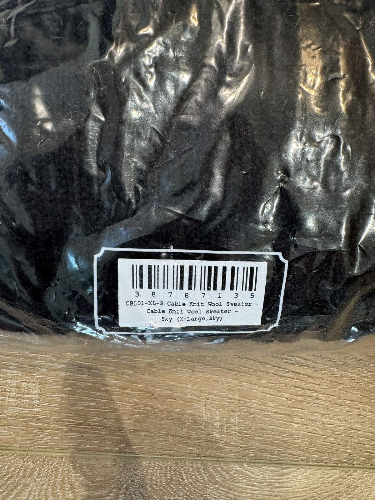 Knickerbocker Mfg Co Knickerbocker Black Cable Knit Wool Sweater Size US XL / EU 56 / 4 - 6 Thumbnail