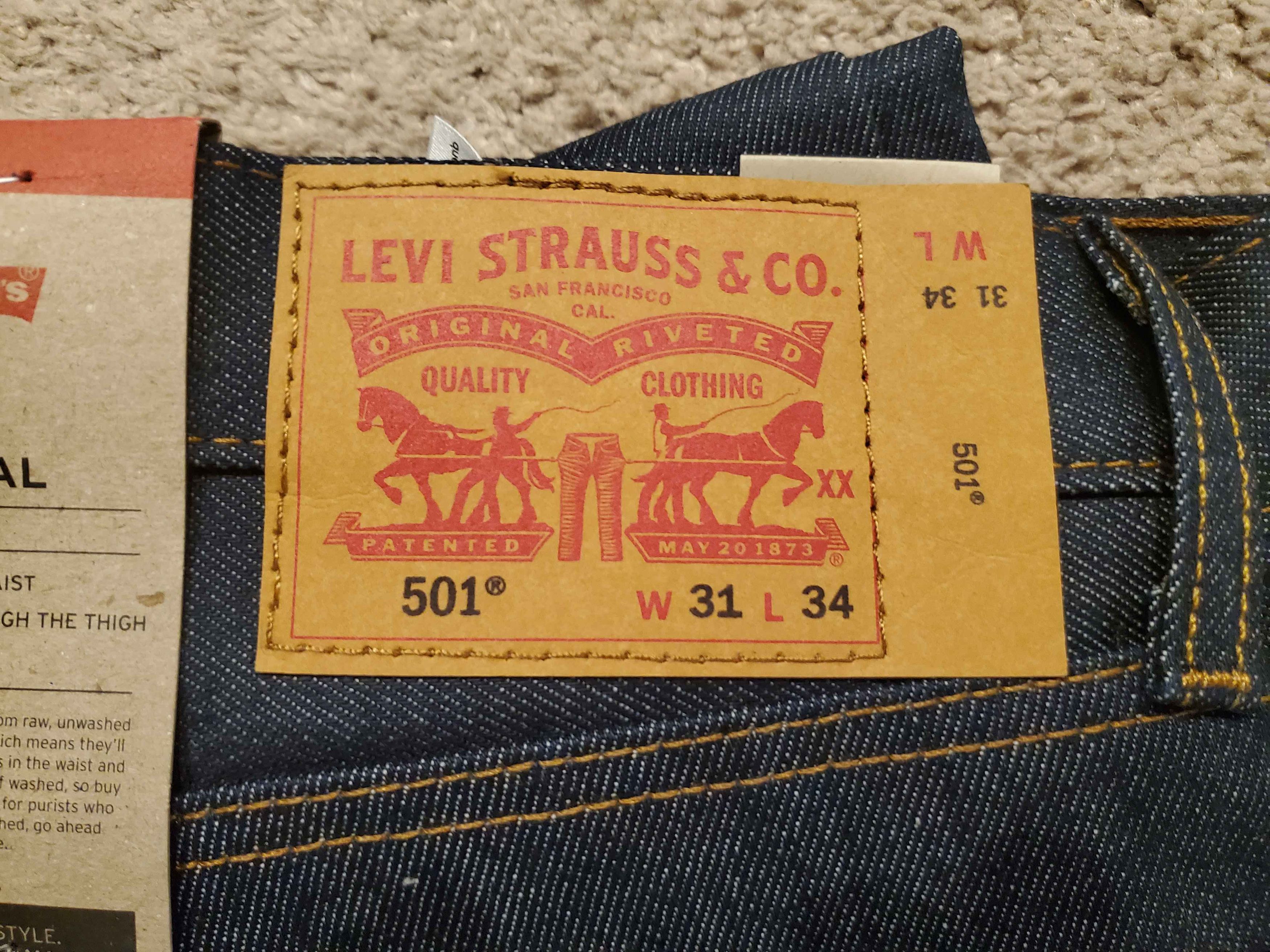 Levi's (New) Levi's Shrink To Fit Jeans Size US 31 - 2 Thumbnail