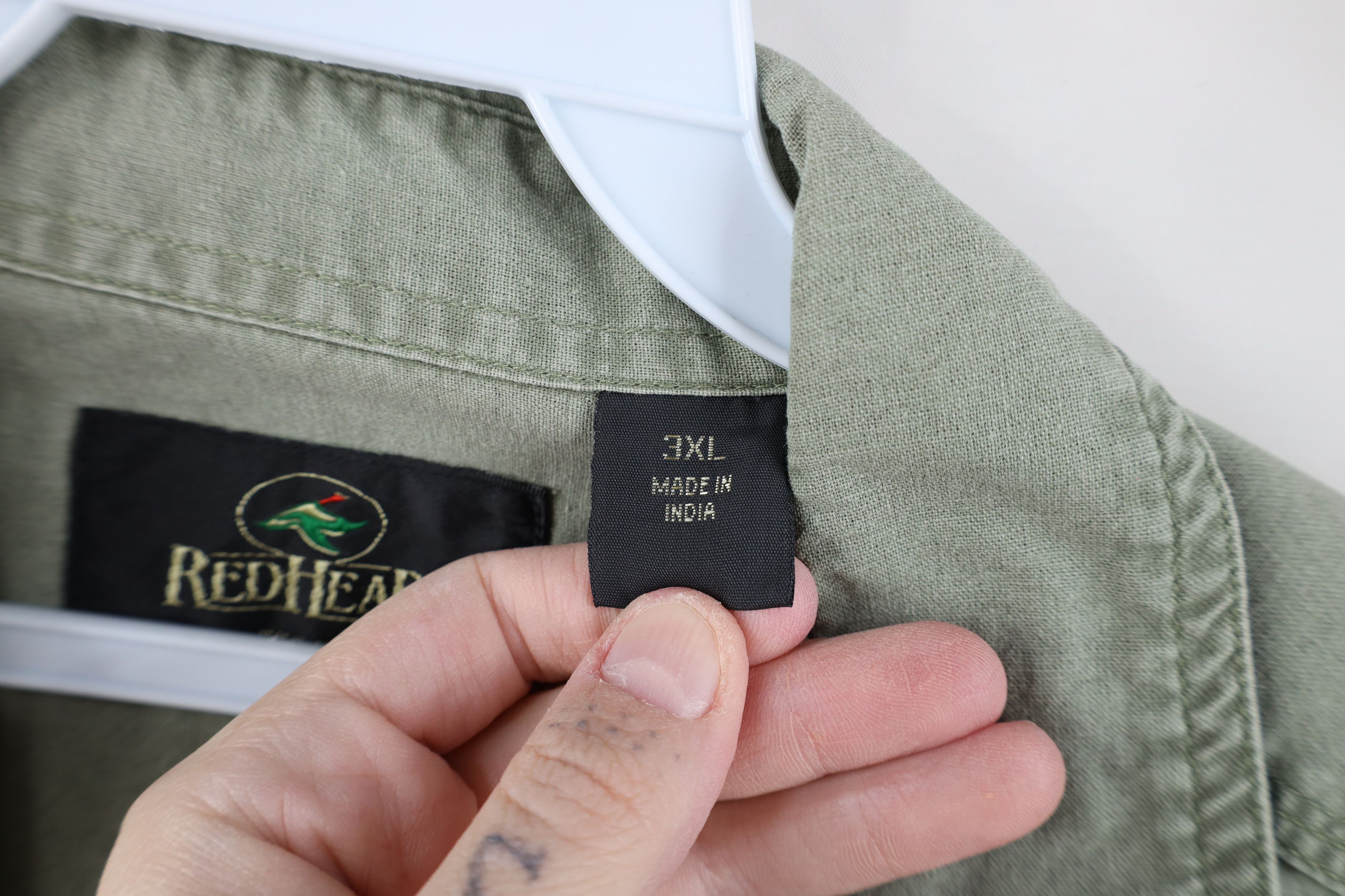 Vintage Vintage 90s Y2K Fishing Safari Button Shirt Green Cotton Size US XXL / EU 58 / 5 - 10 Thumbnail