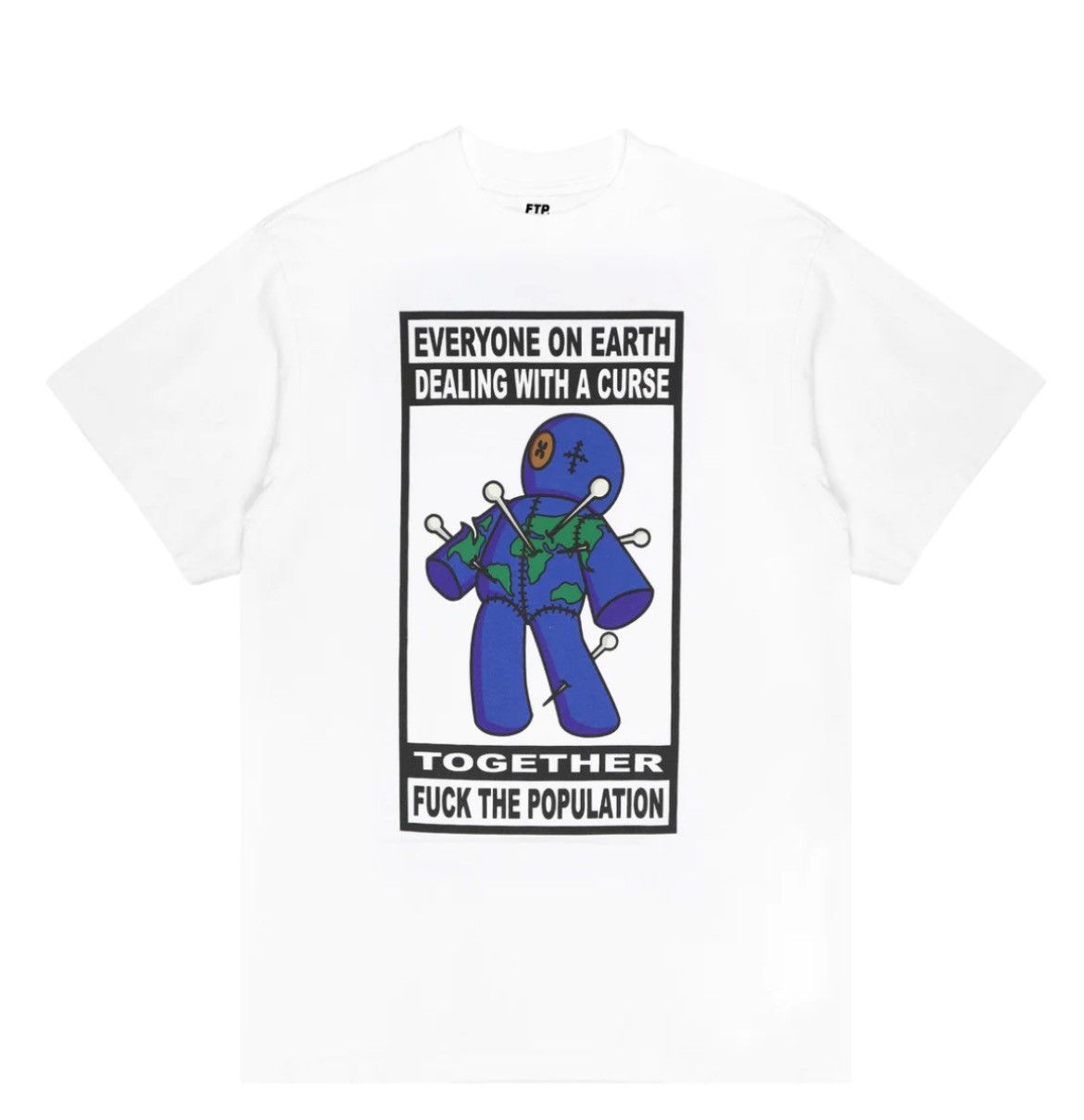 Fuck The Population × G59 Records FTP VOODOO T WHITE Size US L / EU 52-54 / 3 - 1 Thumbnail