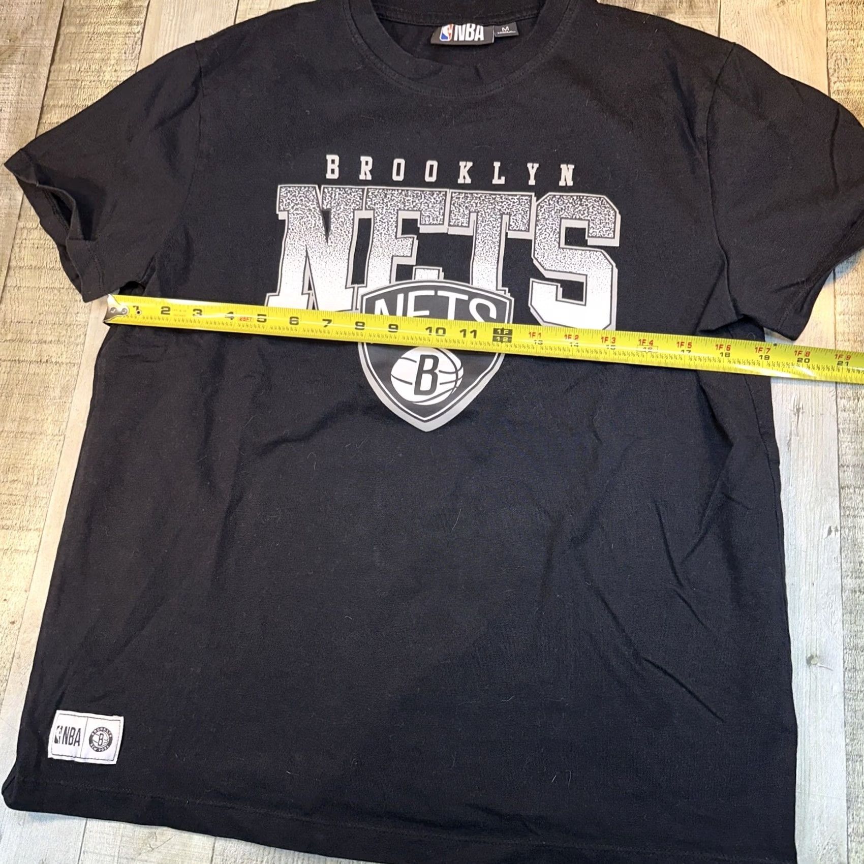 Primark BROOKLYN NETS T-Shirt - Men Medium Black 100% Cotton Short Sleeve Crew Neck Logo NBA Primark Shirt Size US M / EU 48-50 / 2 - 5 Thumbnail
