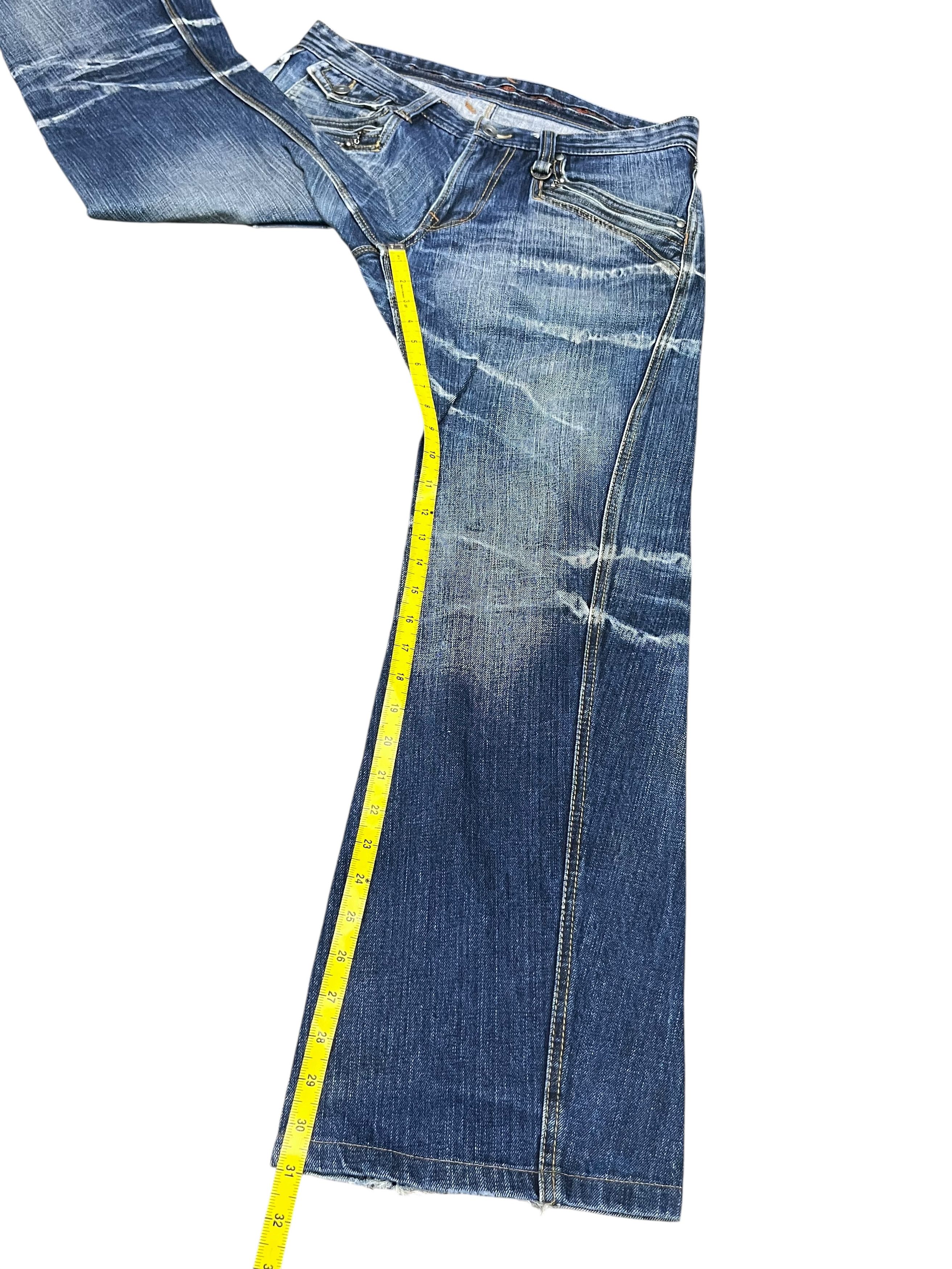 Nicole Club Nicole Club For Men Japan Flare Jeans - Distressed Acid Wash Size US 31 - 17 Thumbnail