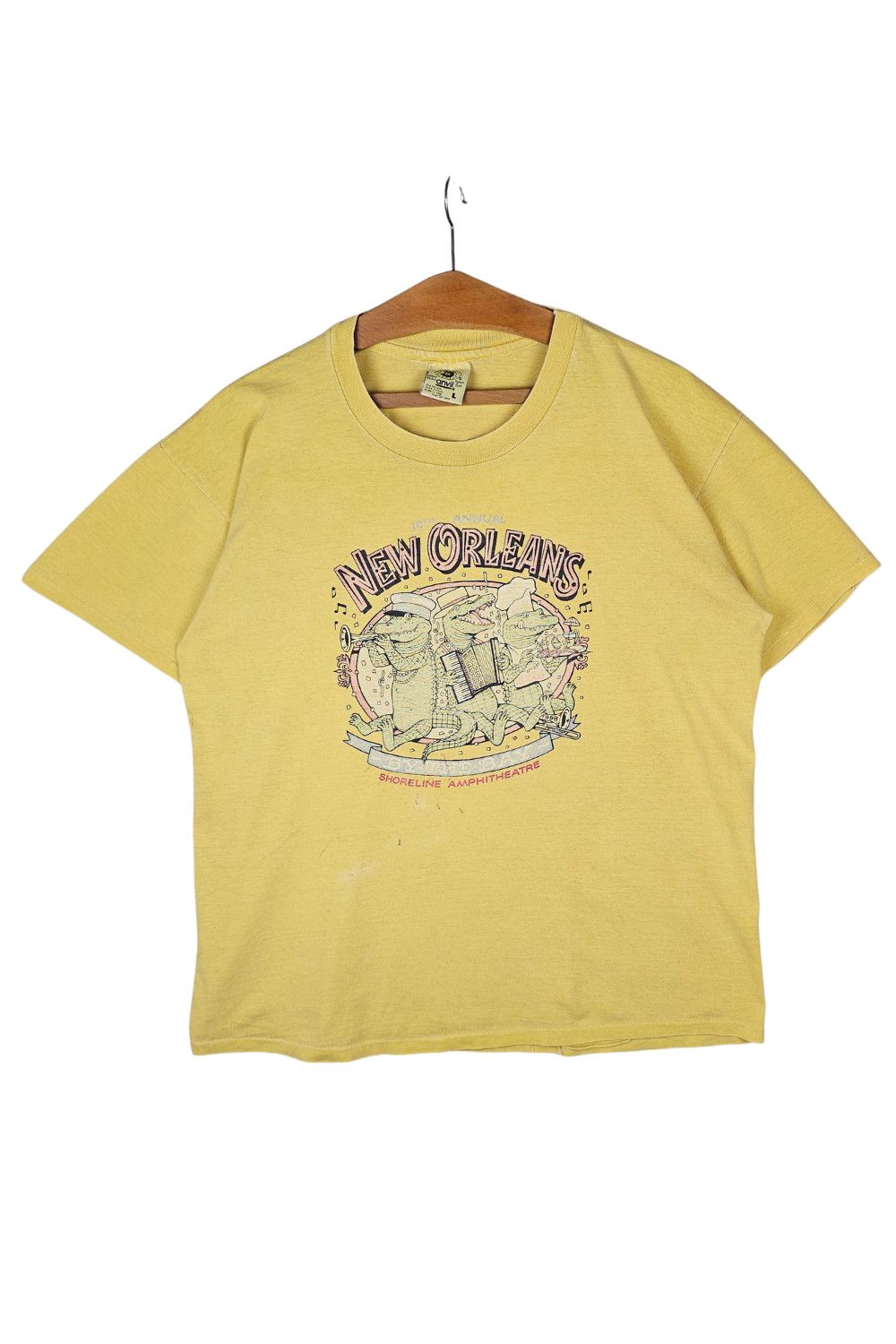 Anvil 1998 “New Orleans by the Bay” Festival Tee - Anvil - USA Size US L / EU 52-54 / 3 - 1 Thumbnail