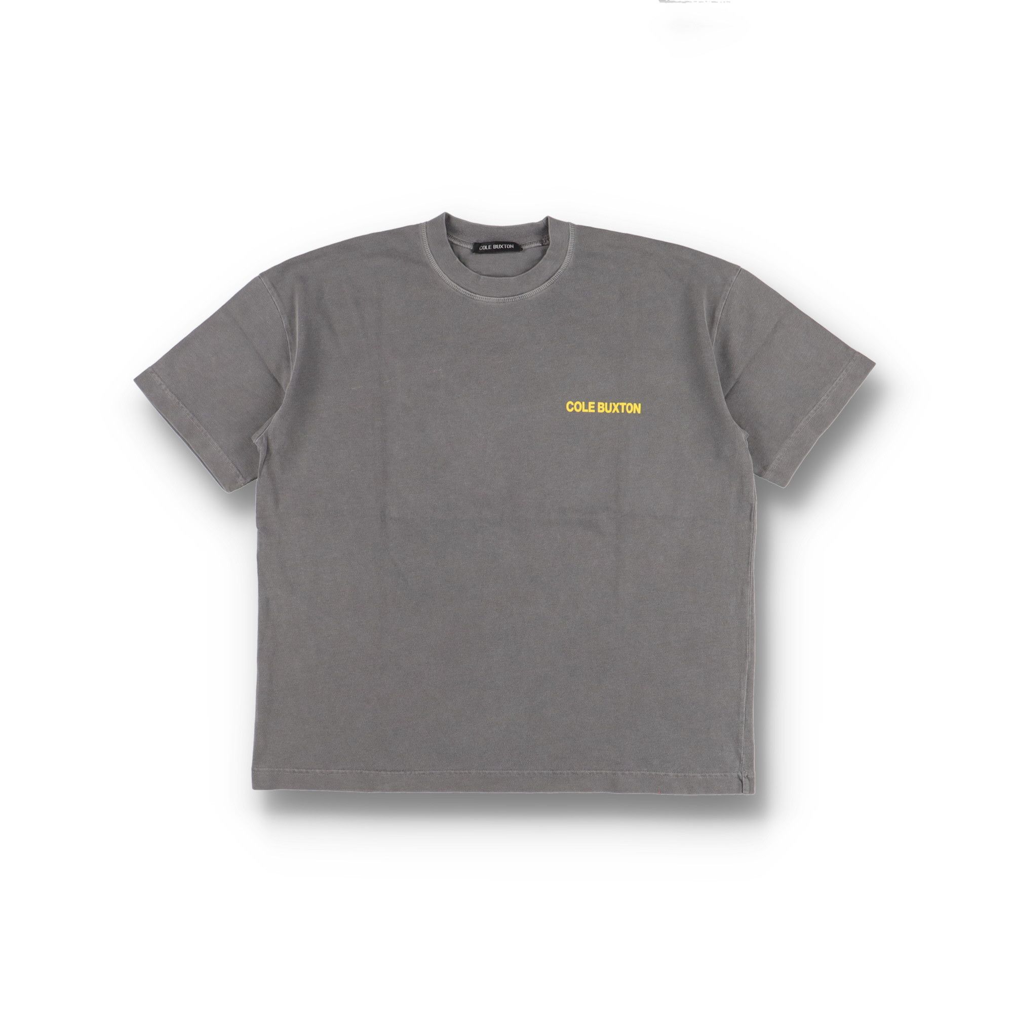 Cole Buxton Grey and Yellow Sportswear Logo Oversized T-Shirt Size US XXL / EU 58 / 5 - 5 Thumbnail