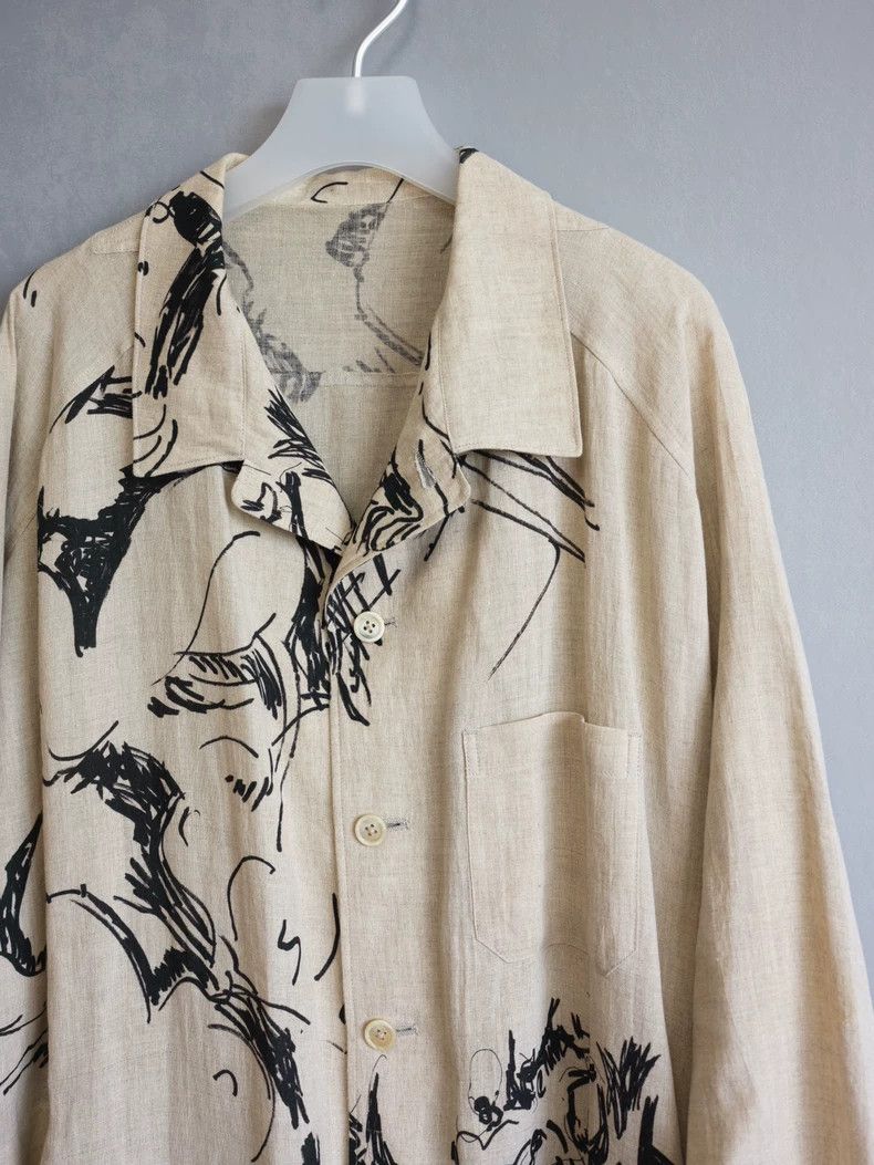 Yohji Yamamoto Yohji Yamamoto 18SS Asakura Youjia hand-painted graffiti j Size US S / EU 44-46 / 1 - 3 Thumbnail