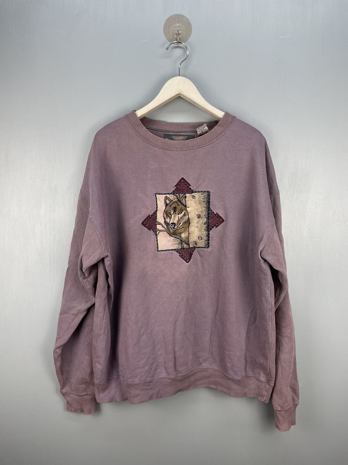 Habitat Vintage 90s Cheyenne River wolf sweatshirt Size US L / EU 52-54 / 3 - 1 Thumbnail