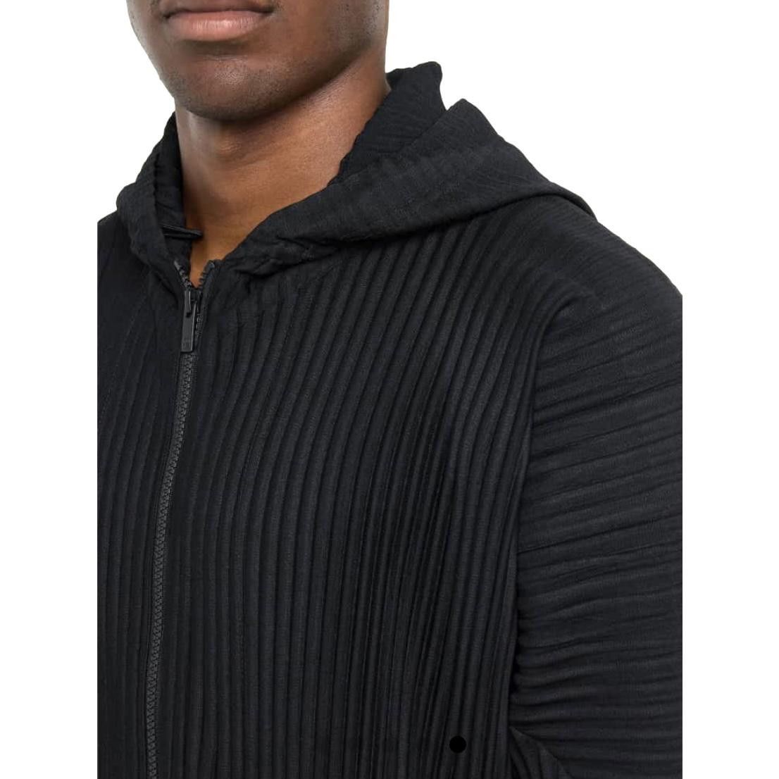 Issey Miyake HOMME PLISSE ISSEY MIYAKE Men's Pleated Polyester Zip Hoodie Size US XXL / EU 58 / 5 - 3 Thumbnail