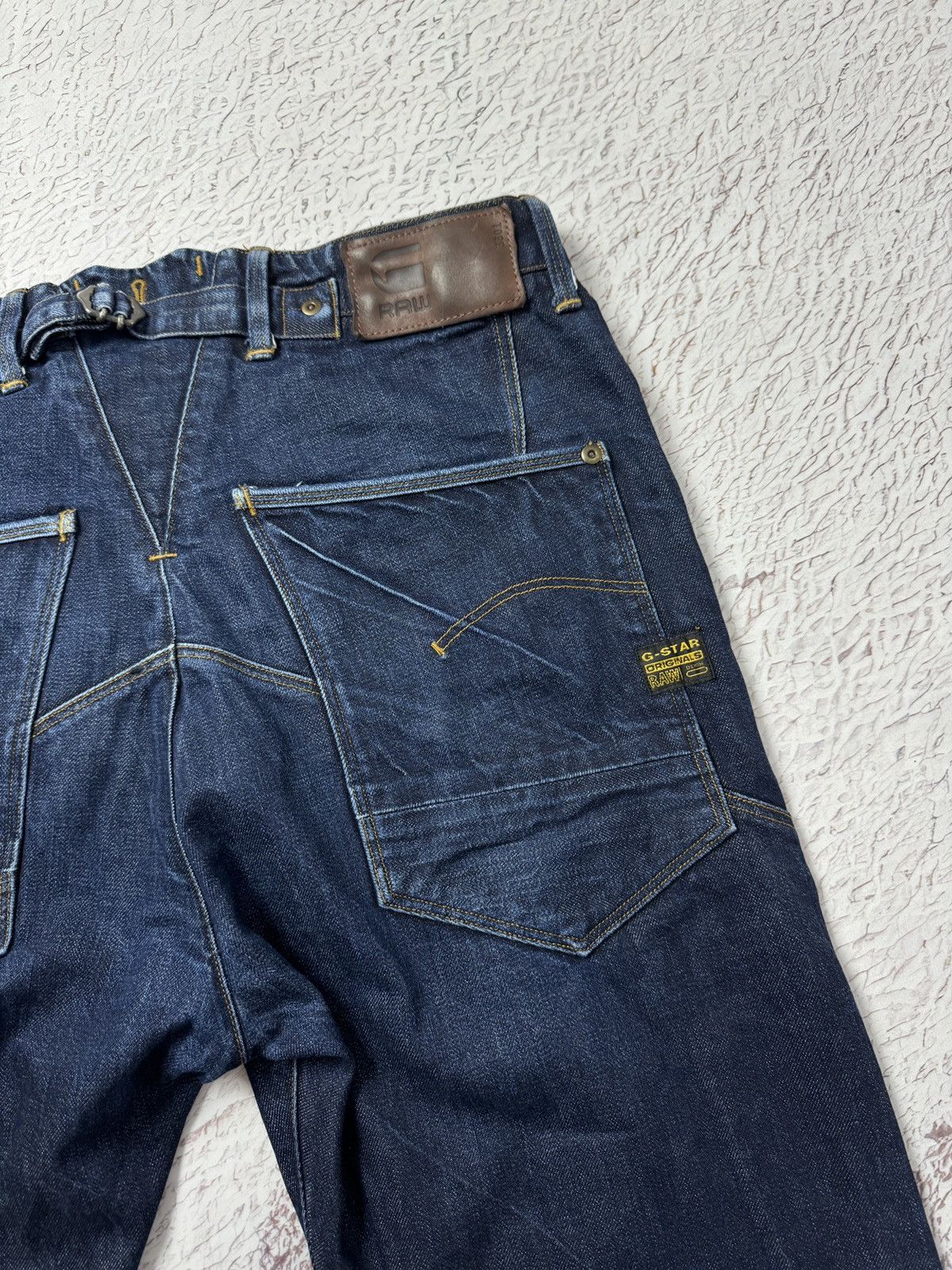 G-Star G-Star Raw KHM Loose selvedge buckle back heavy jeans Size US 34 / EU 50 - 19 Thumbnail