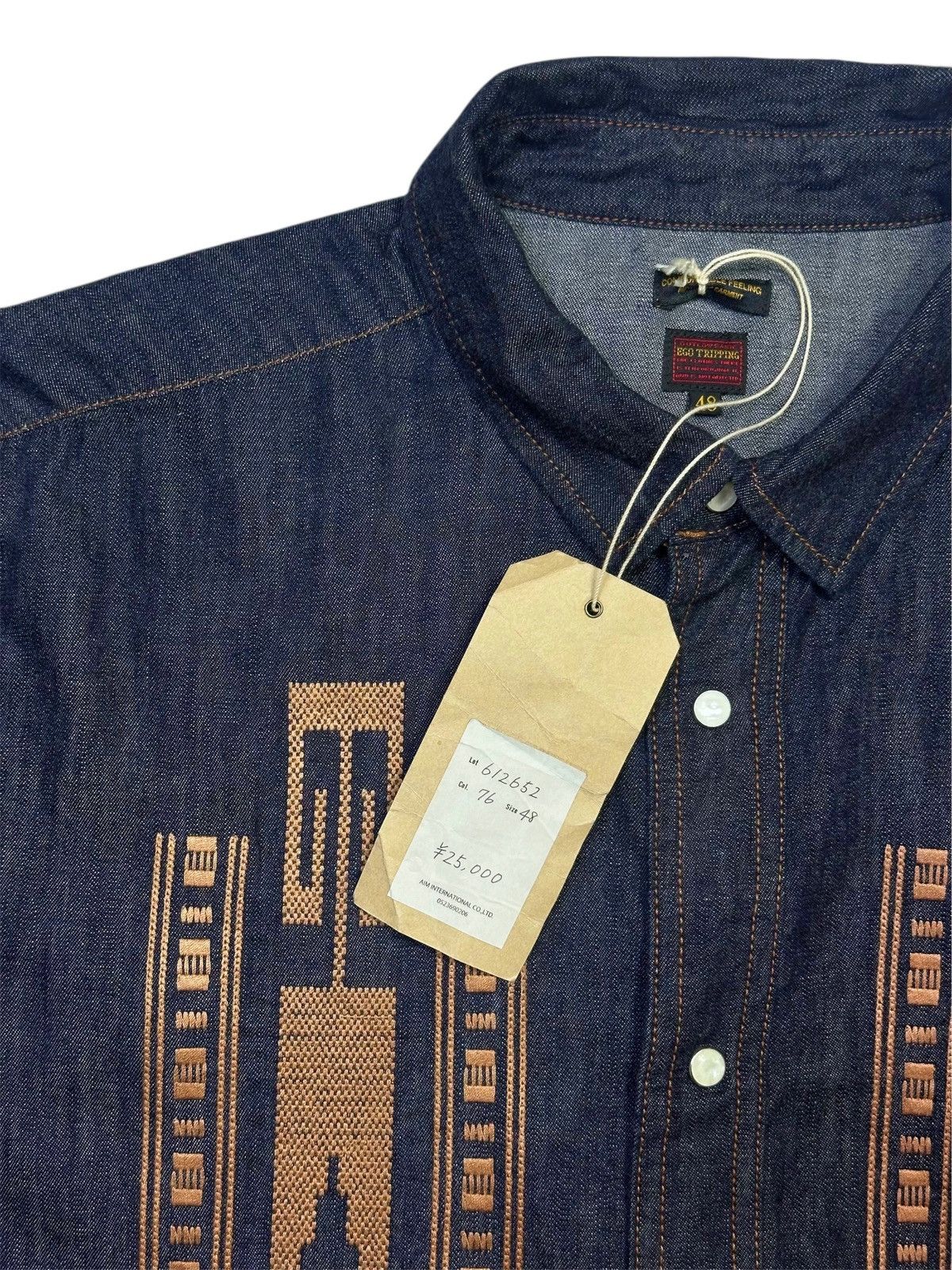 Ego Tripping 2015 EGO TRIPPING EBROIDERY INDIGO DENIM SHIRT Size US M / EU 48-50 / 2 - 3 Thumbnail