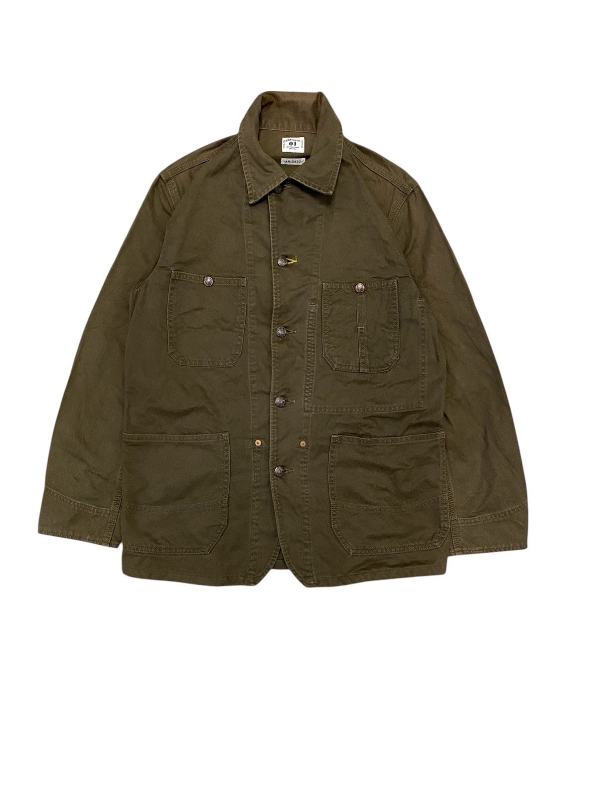 Blue Blue Japan 1990s 🔥 Blue Blue Japan Hr Market olive brown twill jacket Size US M / EU 48-50 / 2 - 1 Thumbnail