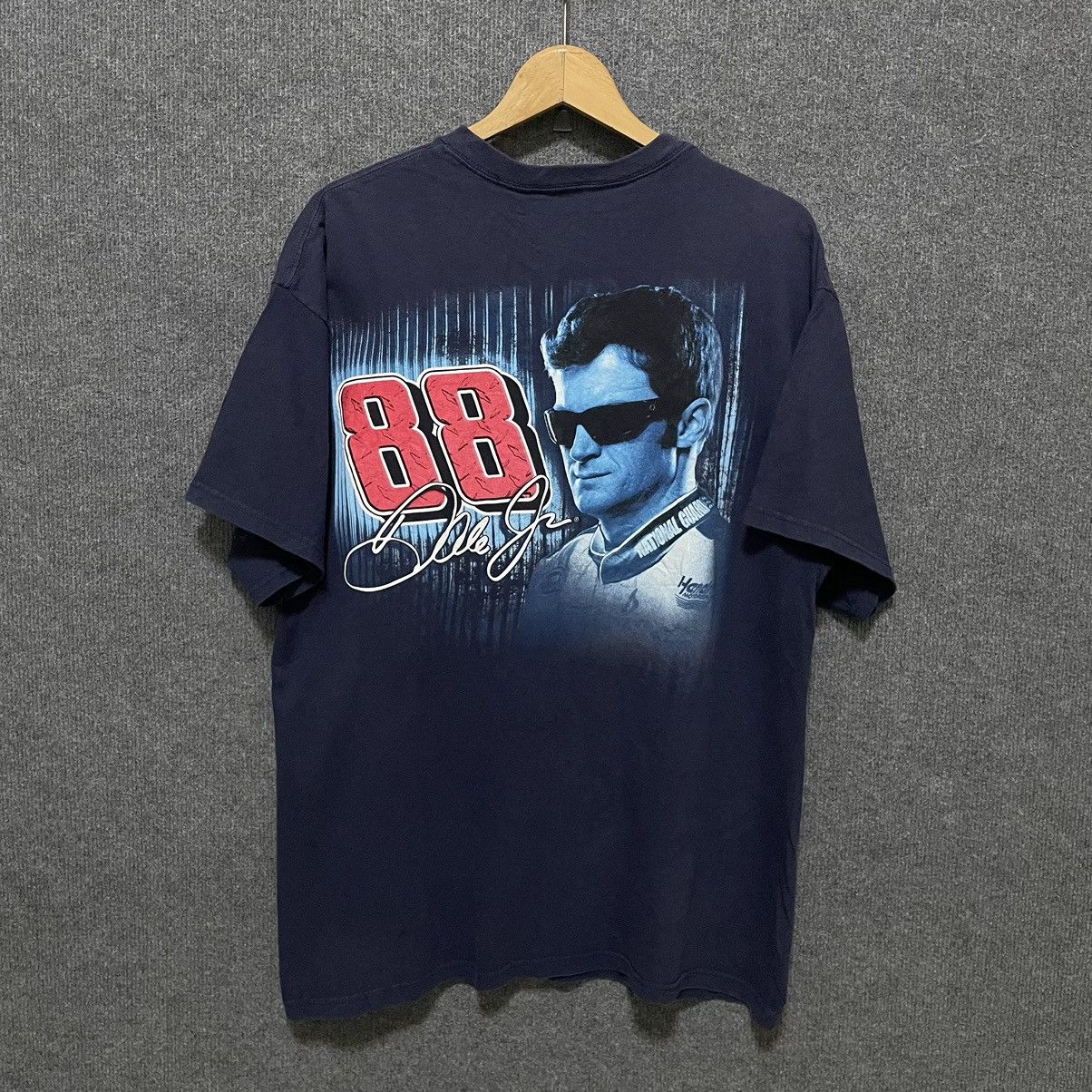 NASCAR × Vintage Vintage Y2K Dale Earnhardt Jr. Nascar T Shirt Size US L / EU 52-54 / 3 - 4 Thumbnail