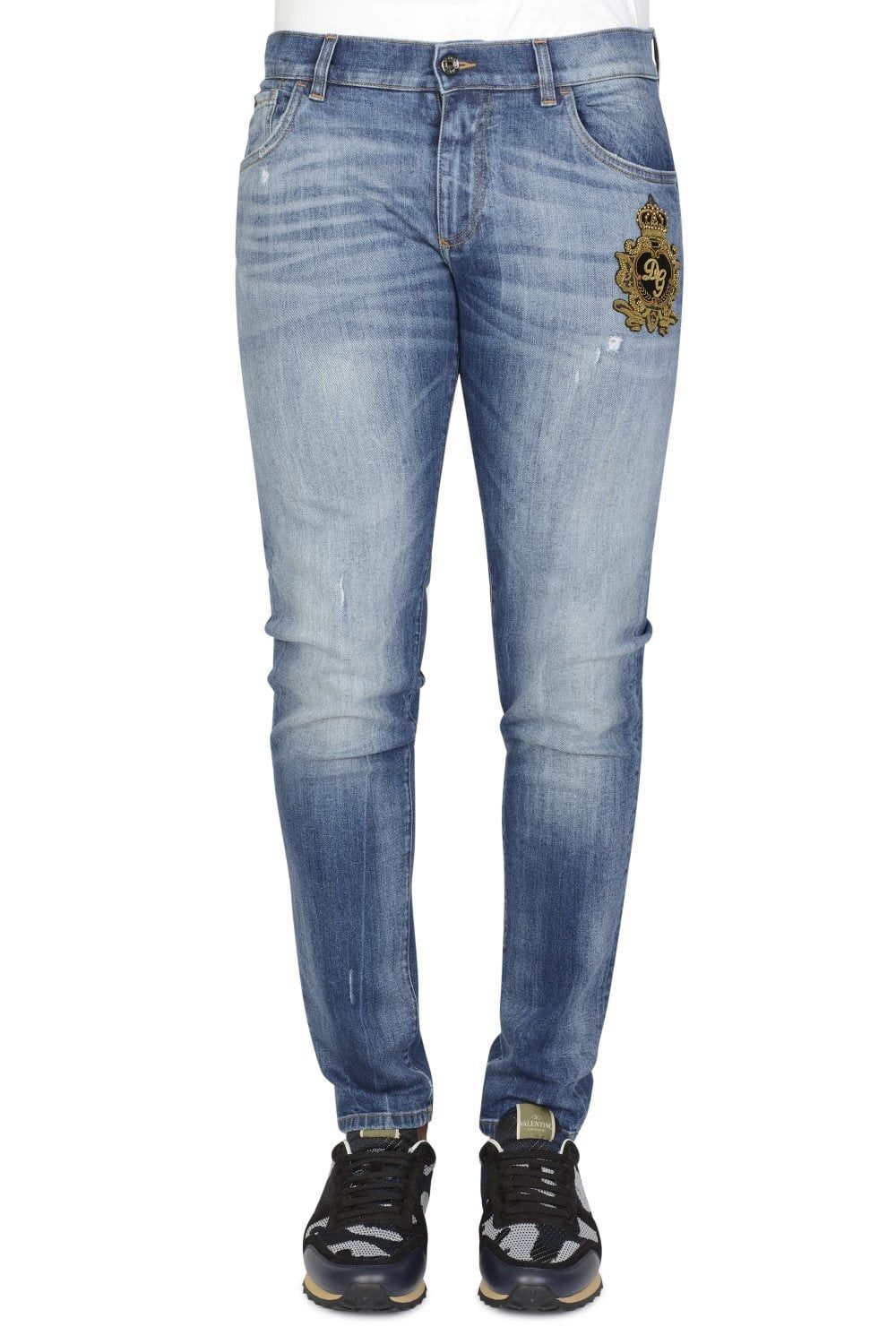 Dolce & Gabbana o1y0125 Logo Jeans in Blue Size US 42 / EU 58 - 1 Thumbnail
