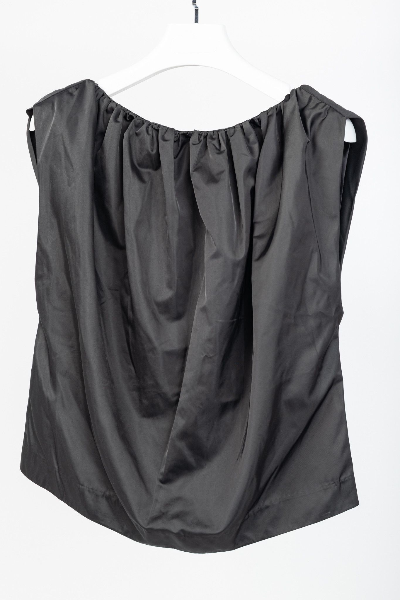HERSKIND Herskind Martina Steel Satin Gathered Sleeveless Top Size S / US 4 / IT 40 - 3 Thumbnail
