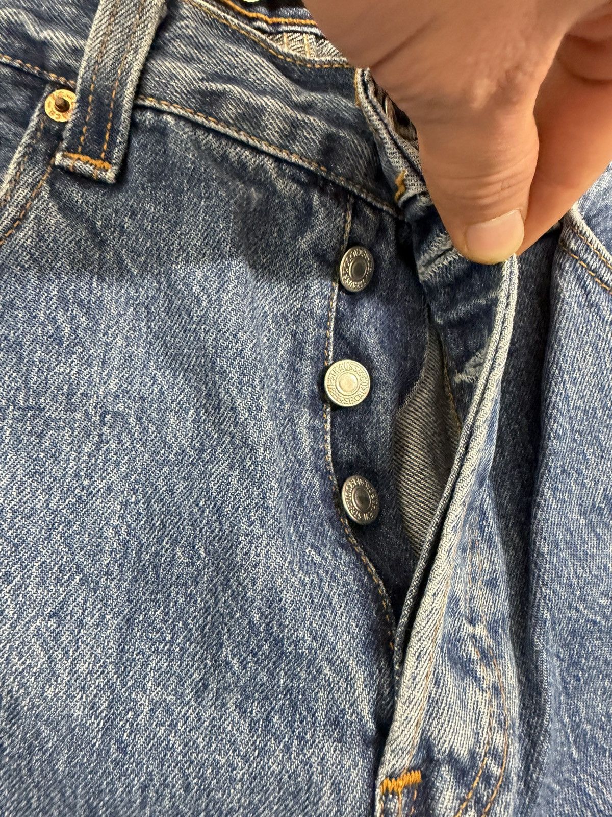 Levi's Levi‘s 501 Distressed Washed Jeans Size US 32 / EU 48 - 8 Thumbnail