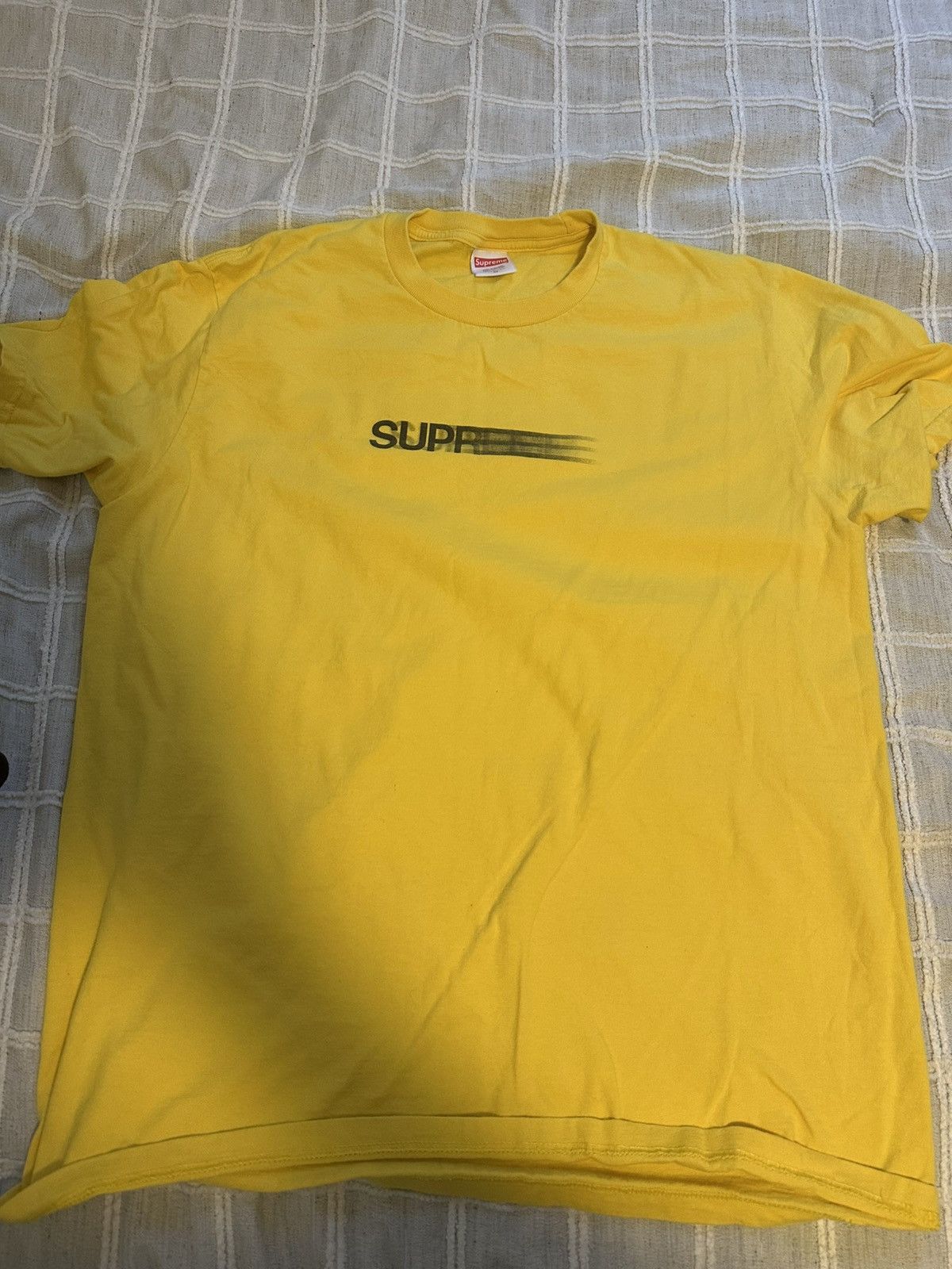Supreme Supreme Motion Logo Tee - Medium - Yellow Size US M / EU 48-50 / 2 - 1 Thumbnail