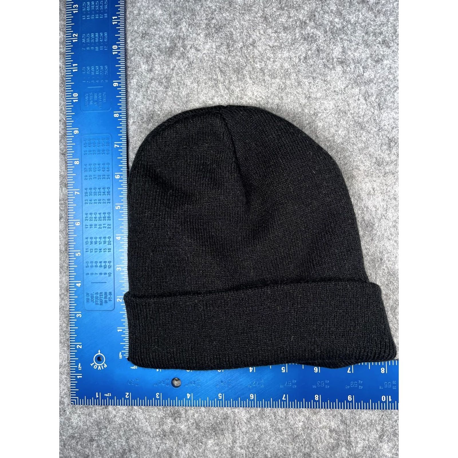 Vintage Nike Style Mens Knit Hat Beanie Black One Size Cuffed Smile Face Cartoon Winter Knit Cuffed Beanie, Mens, Winter Size ONE SIZE - 4 Thumbnail
