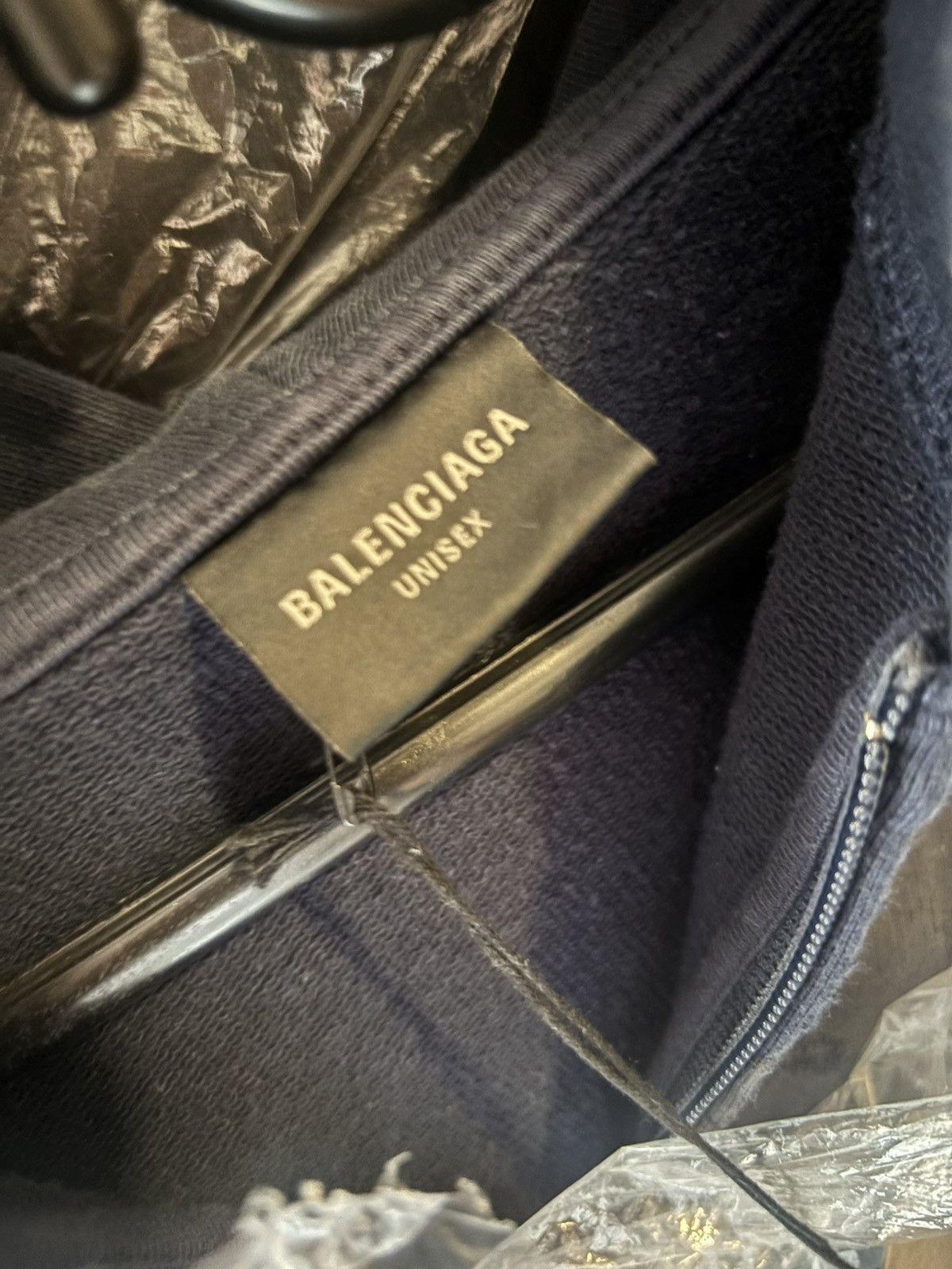 Balenciaga Balenciaga AW22 Muddy Polo Paris Zip Up Hoodie NWT Size US M / EU 48-50 / 2 - 18 Thumbnail