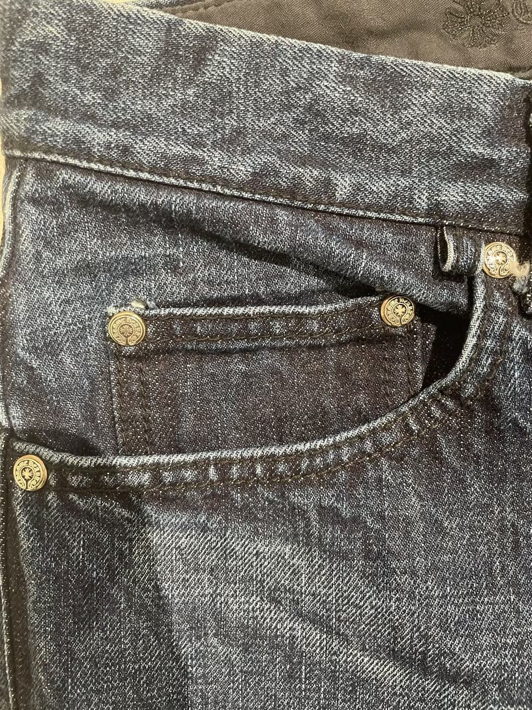 Chrome Hearts Chrome Hearts Levi's 501 Black & White Cross Flame Jeans Size US 32 / EU 48 - 5 Thumbnail