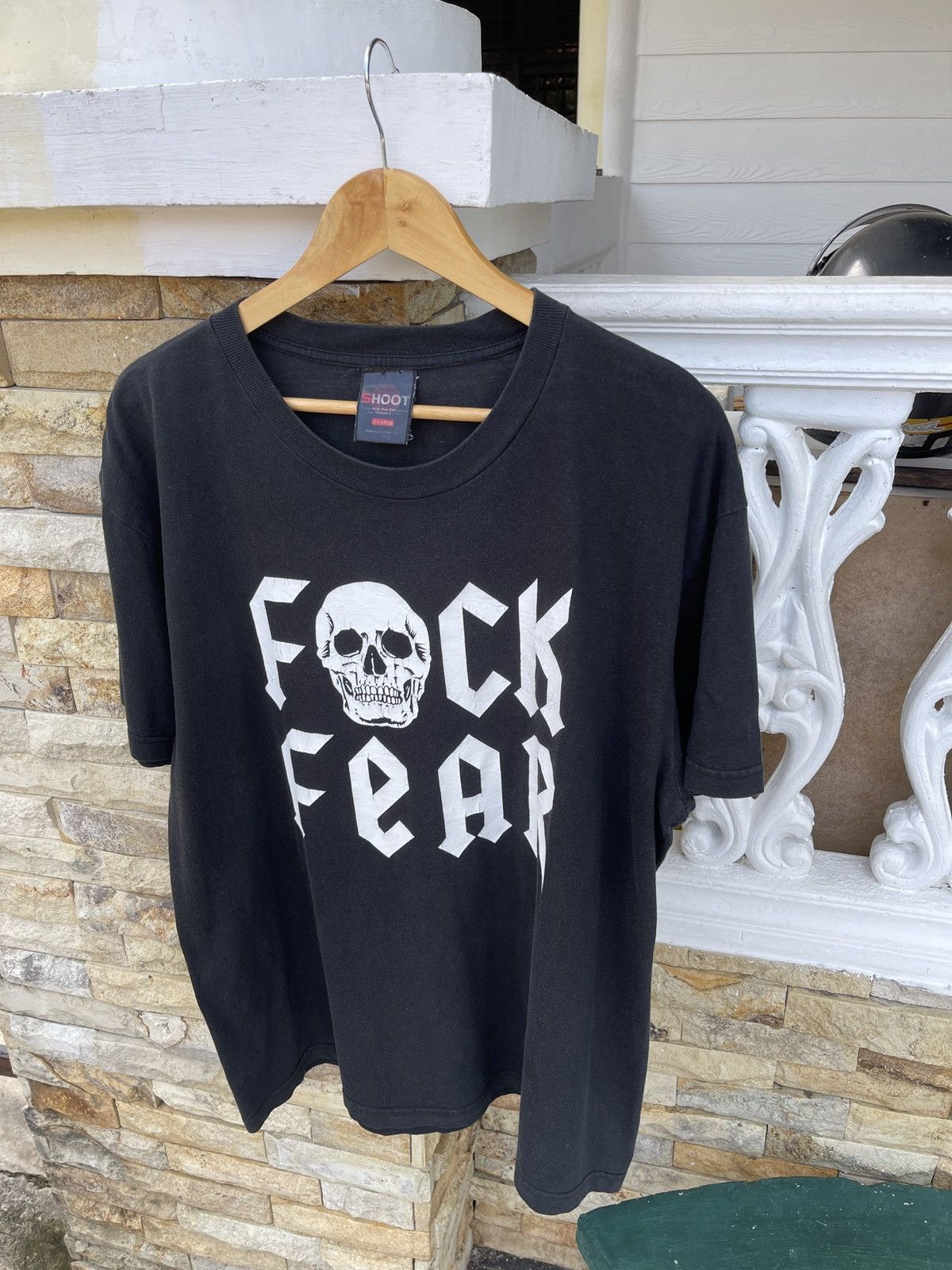 Rap Tees Rare🔥Vtg WWF Stone Cold Steve Austin Fuck Fear Faded Tee Size US XL / EU 56 / 4 - 5 Thumbnail