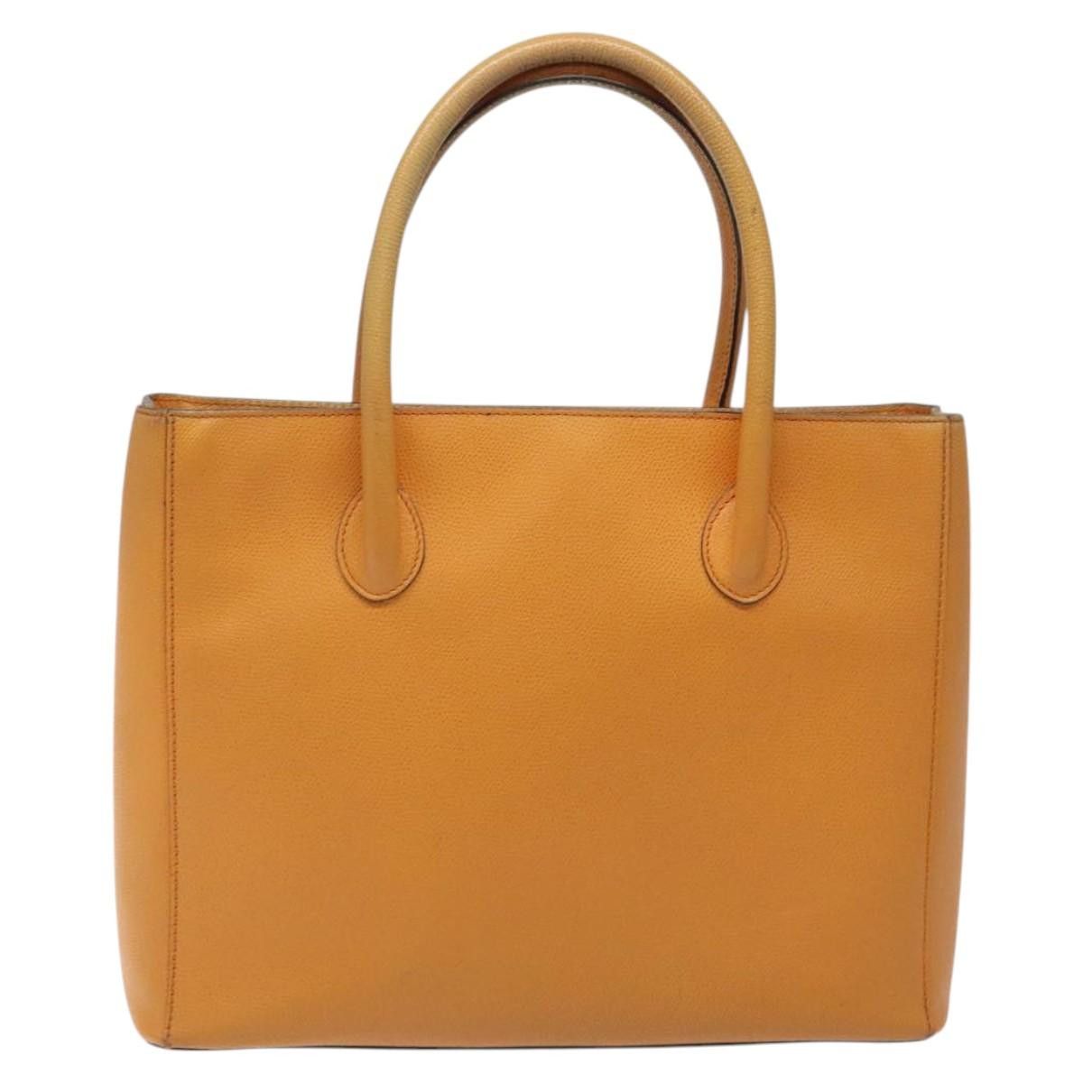 Celine CELINE Hand Bag Leather Orange Size ONE SIZE - 2 Thumbnail