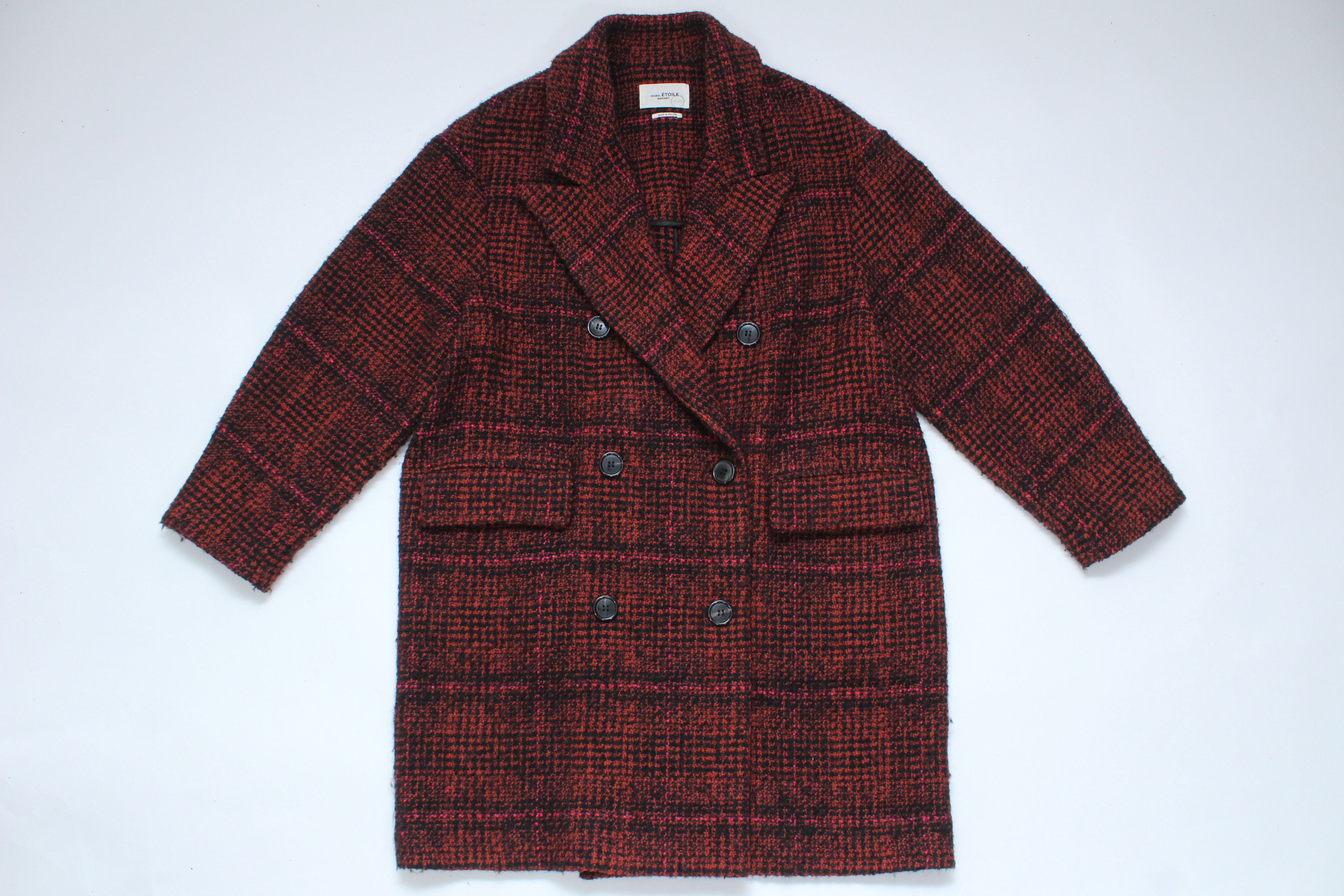 Isabel Marant Etoile Isabel Marant Etoile Ebra double-breasted tweed Coat Size 48 Size XL / US 12-14 / IT 48-50 - 3 Thumbnail