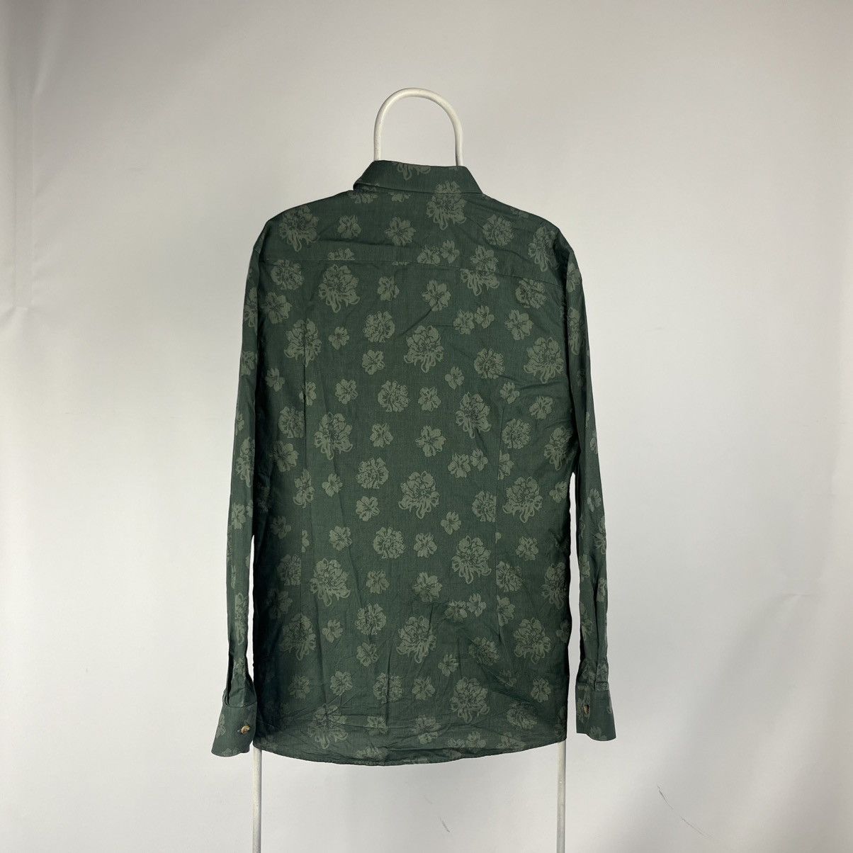 Eton Eton Green Floral Print Shirt size XLarge Size US XL / EU 56 / 4 - 2 Thumbnail
