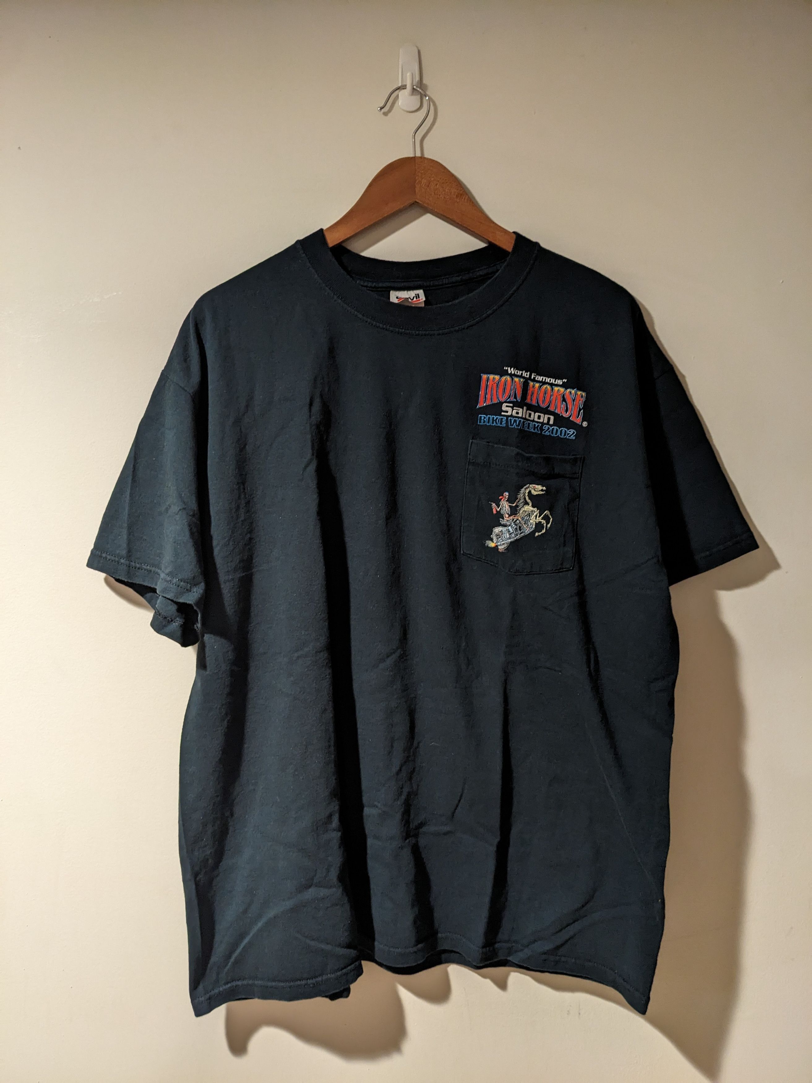 Harley Davidson × Vintage Vintage 2002 Bike Week Iron Horse Motorcycle X-Large T-Shirt Size US XL / EU 56 / 4 - 3 Thumbnail