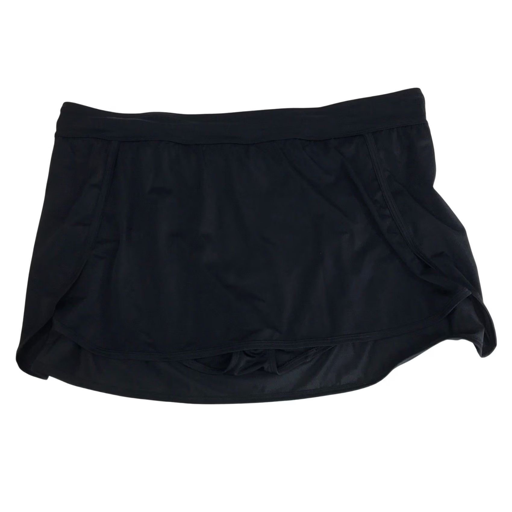 Vintage LIVI Active Black Swim Skirt with Built-In Brief Plus Size 26 Solid Activewear Size 26" / US 2 / IT 38 - 2 Thumbnail