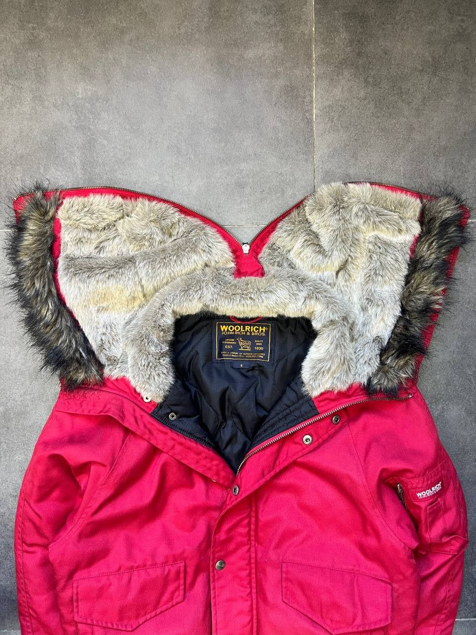 Woolrich Woolen Mills DSQUARED type Woolrich Bomber Jacket Faux Fur Hood Size US M / EU 48-50 / 2 - 2 Thumbnail