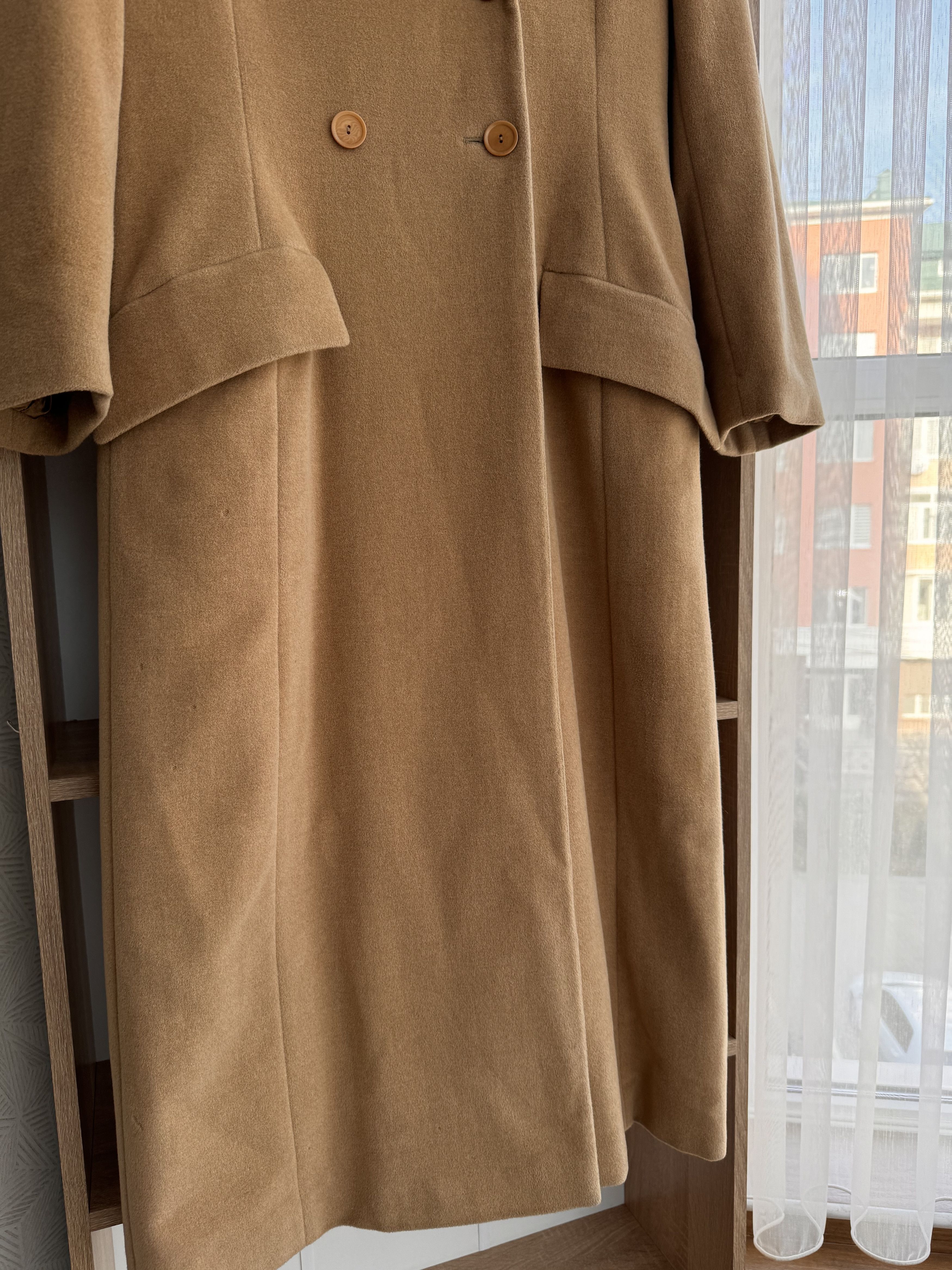 Cerruti 1881 Vintage Cerruti 1881 Wool & Cashmere Beige W’ Coat Size M / US 6-8 / IT 42-44 - 7 Thumbnail