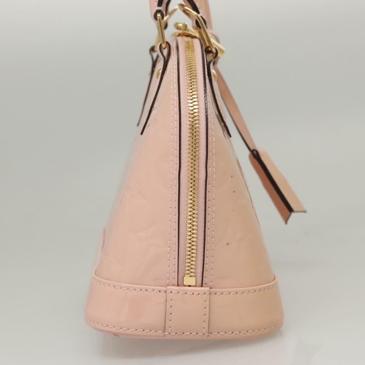 Louis Vuitton LOUIS VUITTON Vernis Alma BB Hand Bag Pink Rose Valerine Size ONE SIZE - 5 Thumbnail
