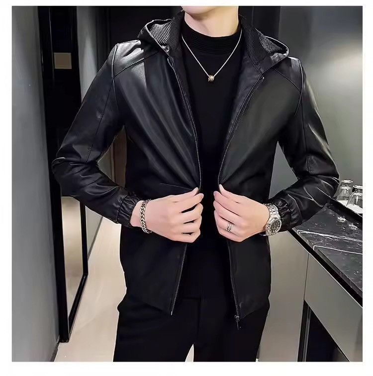 Japanese Brand Casual PU Leather Jacket Size US XXL / EU 58 / 5 - 6 Thumbnail