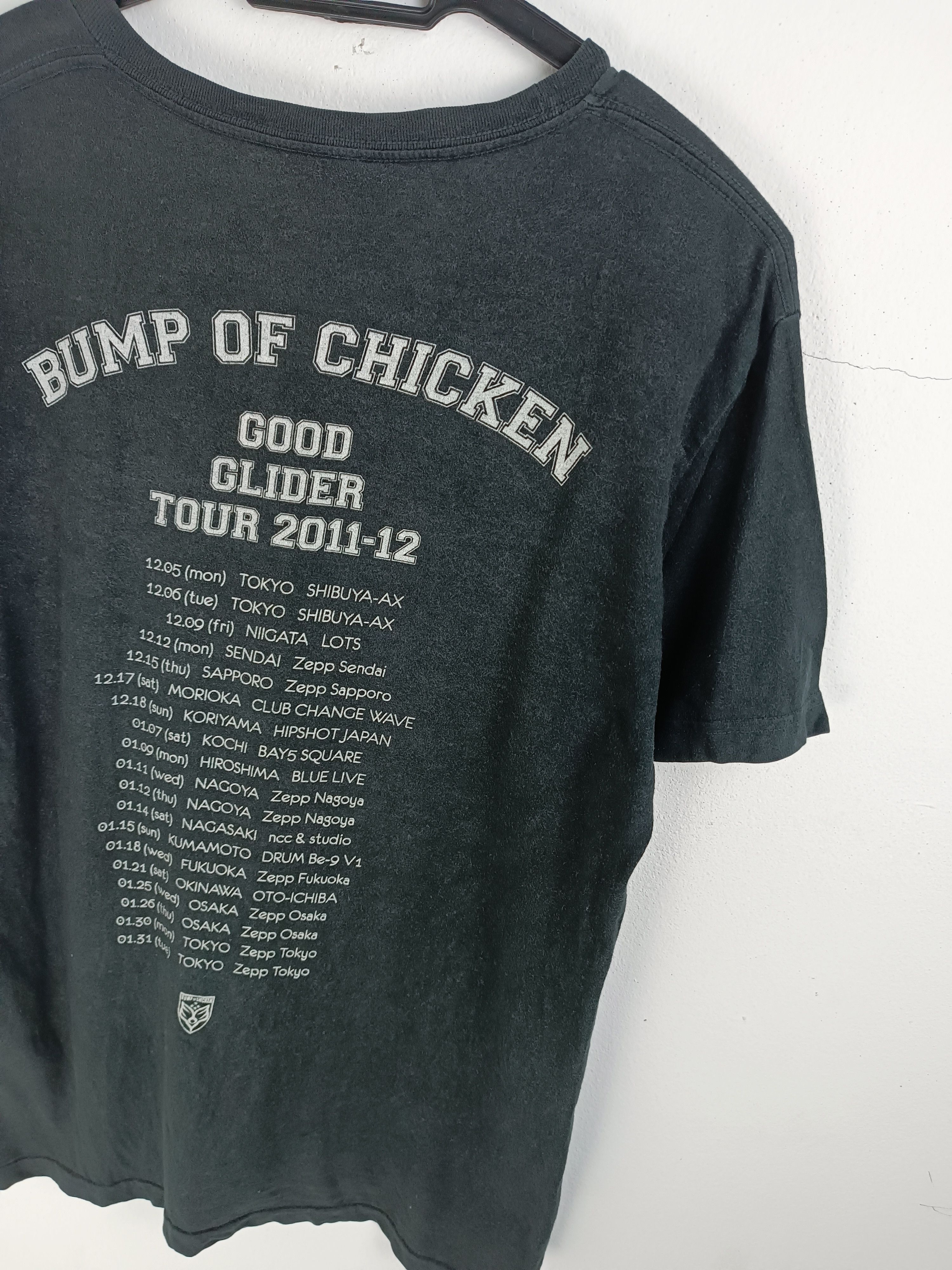 Band Tees VINTAGE '11 BUMP OF CHICKEN GOOD GLIDER TOUR spitz radwimps Size US M / EU 48-50 / 2 - 13 Thumbnail