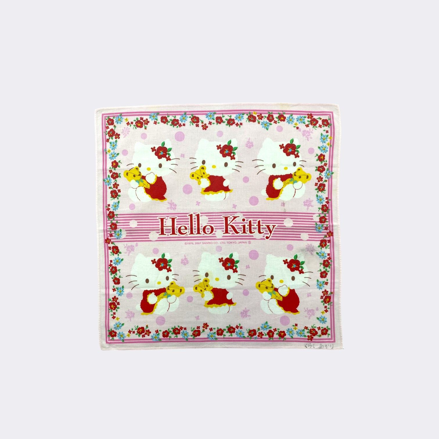 Japanese Brand Vintage Hello Kitty Handkerchief Neckerchief H166N Size ONE SIZE - 1 Thumbnail