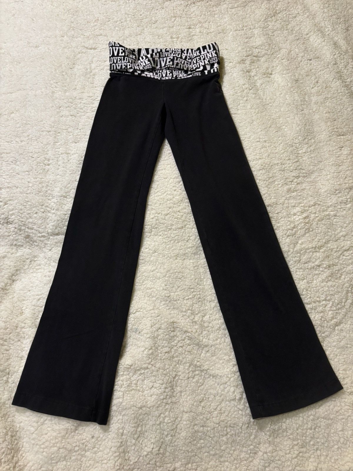 Pink Pink fold over waistband yoga pants1850 Size 24" / US 00 / IT 34 - 10 Thumbnail