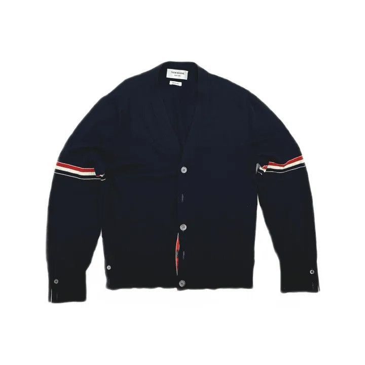 Thom Browne Thom Browne Classic Red White Blue Cardigan -2507 Size US M / EU 48-50 / 2 - 8 Thumbnail